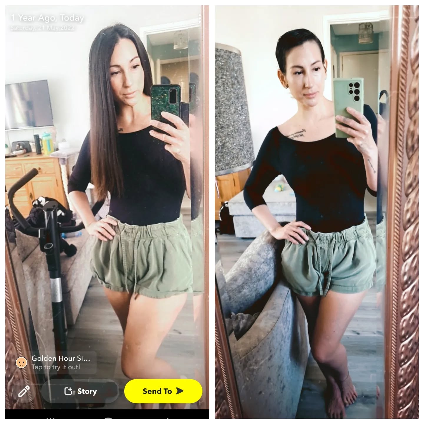 Mad when u end up putting the exact same outfit on 1 year apart.
Except your a completely different person, however hopefully a stronger, more greatful and even healthier version of the person you was before.
#cancerdosentdefineme #strongwomen #grateful #1yearapart