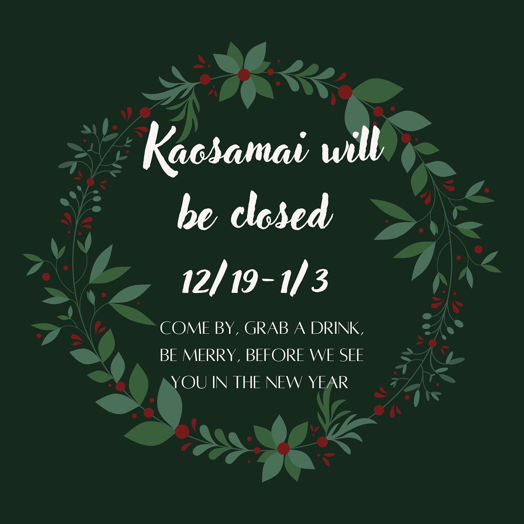 Be sure to get your fix before the new year!!