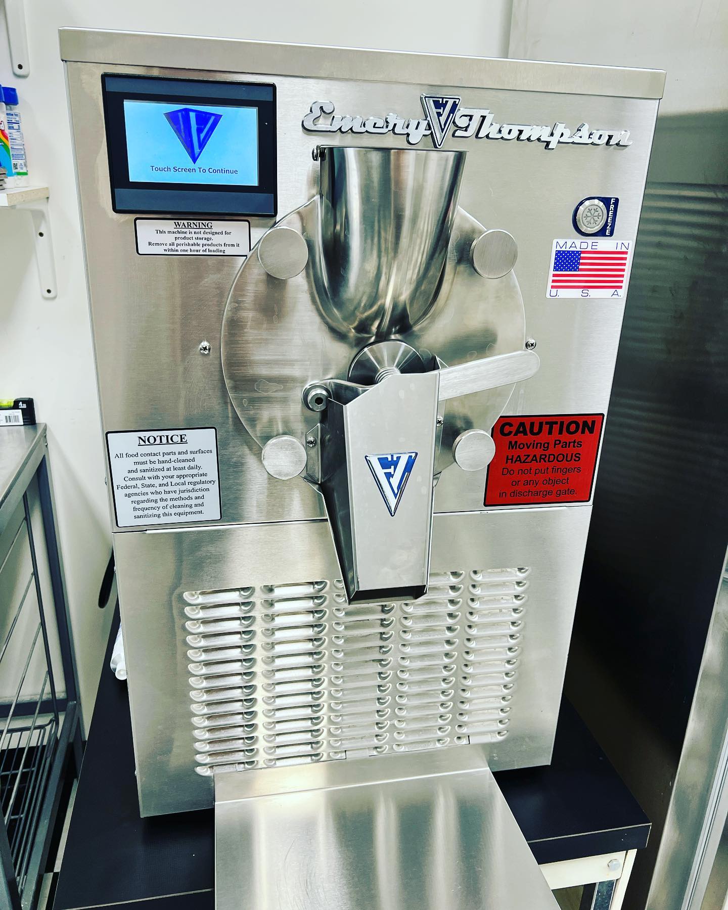 This is where the magic is made! One machine can do it all! #icecream #gelato #italianice #yyc @freshandlocalmarketandkitchens