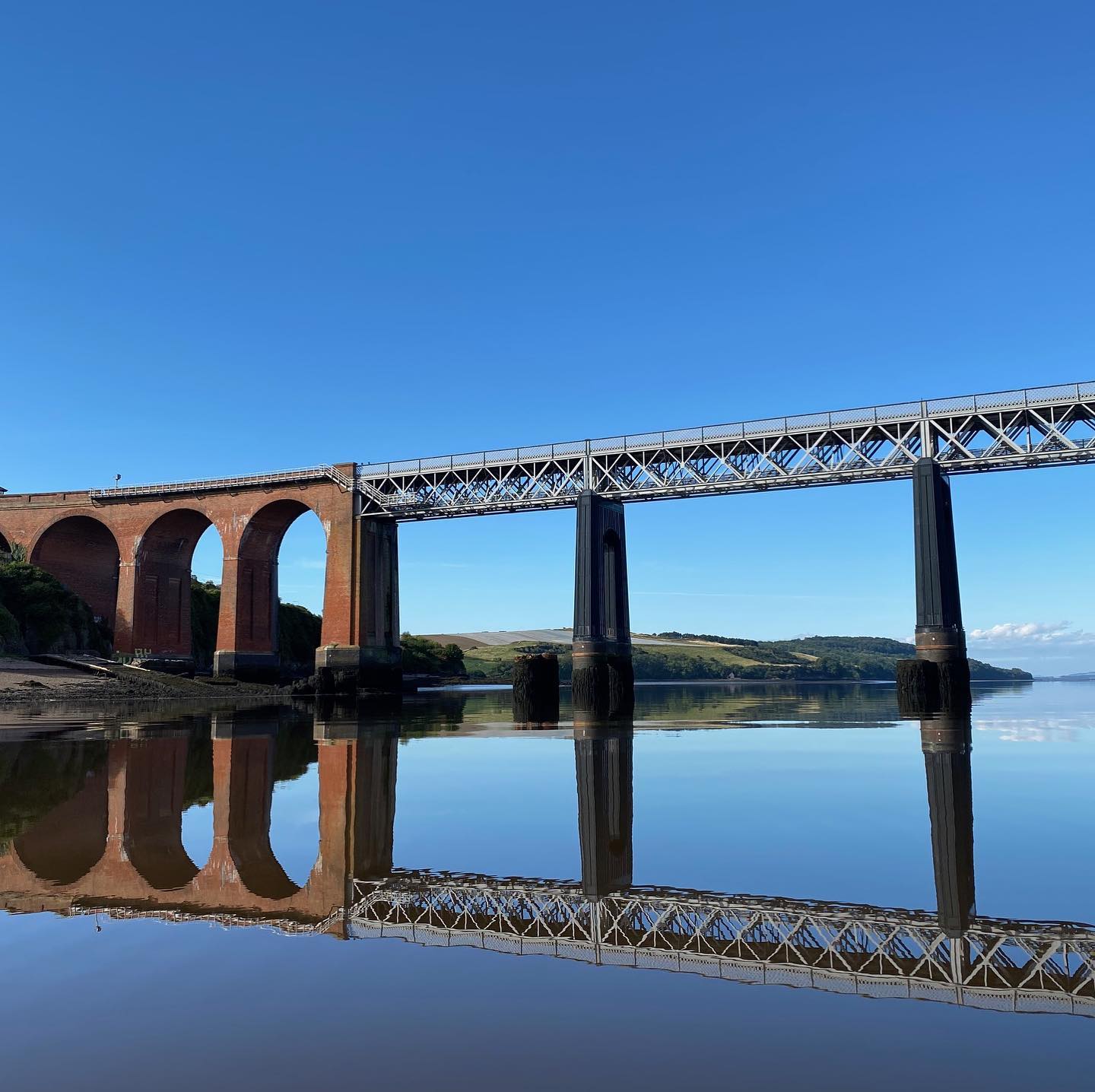 Quite literally a mirror on the water this morning!!