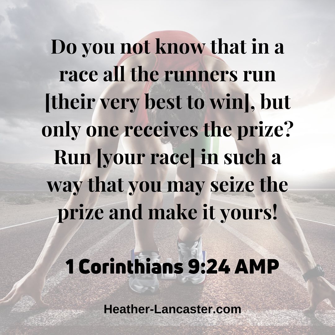 We're all in a race. We all go through different circumstances. Things that slow us down or speed us up. But we're to run so we can win. What does that mean for the specific race you're running? To me, it means NEVER GIVE UP!
No matter the situation or circumstances. Don't give up, no matter what! We're to be disciplined like any athlete. Remember that every day is part of our race. Good days and bad days. Work with purpose. Don't be aimless. Bring into control those areas that you have authority over. Speak positively about the finish of your race! At the end of the race is the reward and prize you've been aiming for.
#encouragement #seeingthepowerofyourwords #walkingingodsbenefits #powerofpositivespeaking #faithoverfear