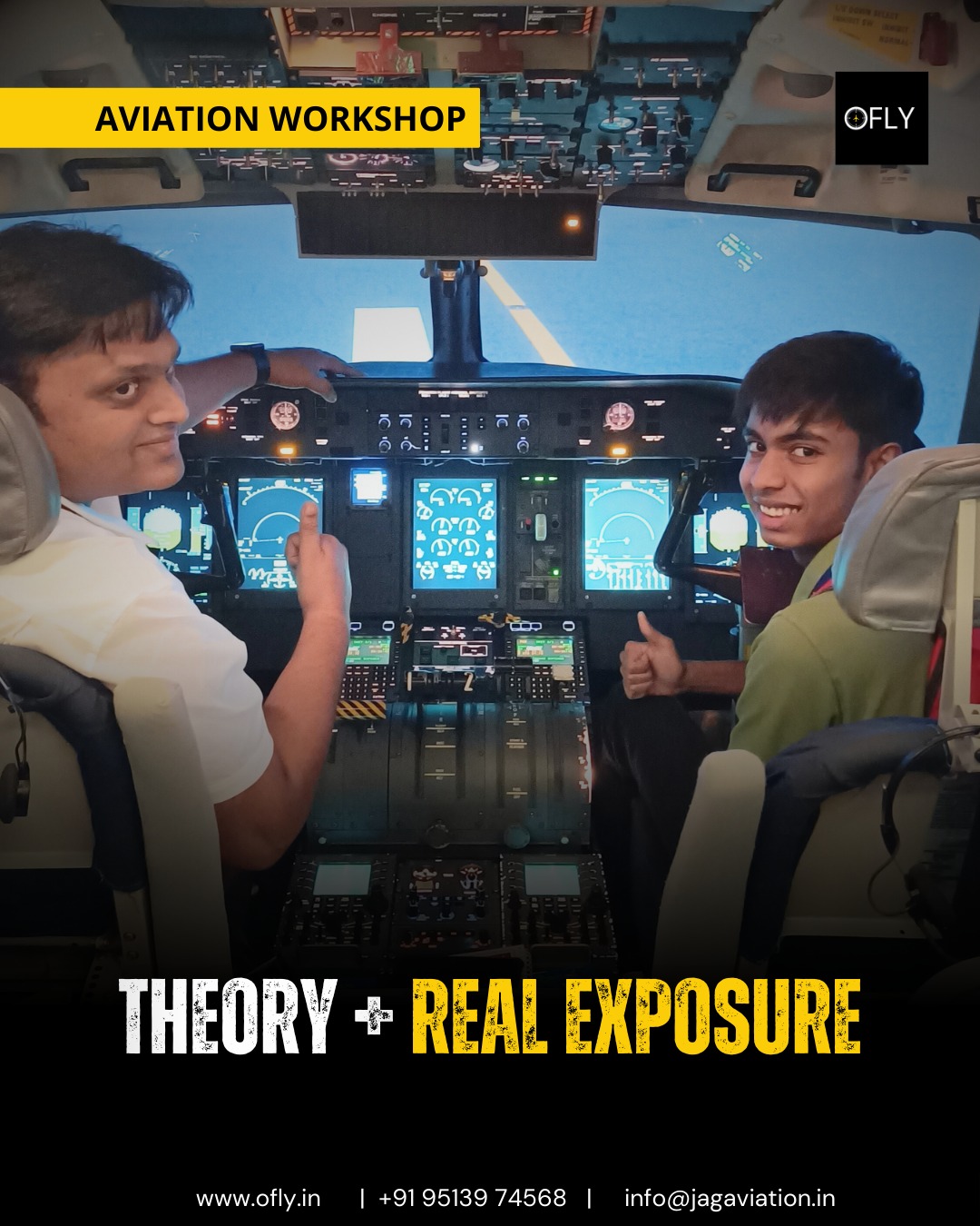 From concepts on the board to confidence in the cockpit.
OFLY blends aviation theory with real-world exposure, because experience is the real teacher.
www.ofly.in
#ofly #aviationeducation #futureaviators #learntofly #aviationlife #realworldlearning #aviationstudents #experientiallearning #realexposure