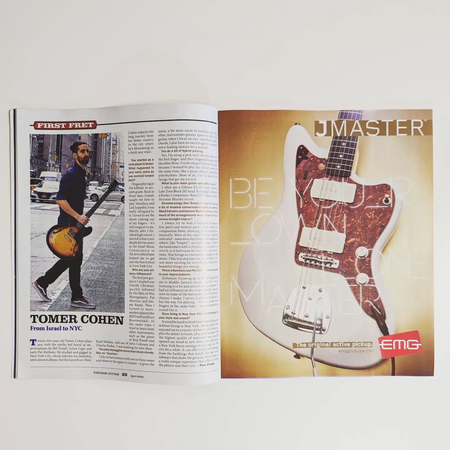 Thank you for the great interview! @vintageguitarmagazine
📸 @liri_agami