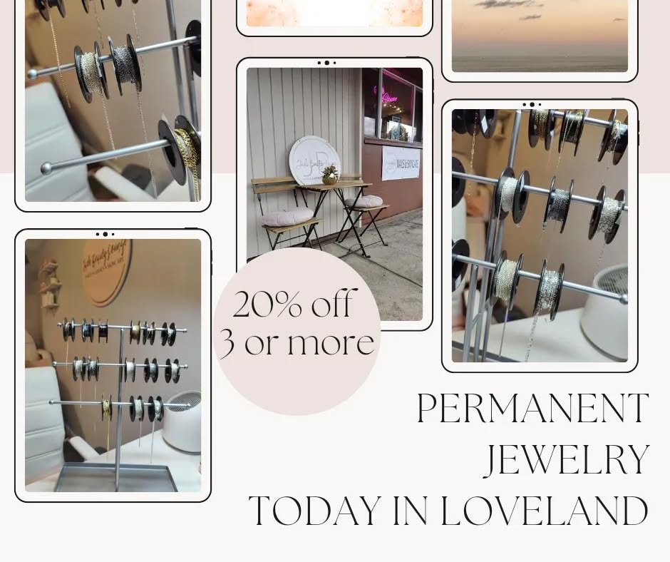 Bracelets, anklets and necklaces that are clasp free! In #lovelandcolorado today! Come check it out! DM me for info
#permenentjewelry #infintyjewelry #foreverjewelry #accessories #welding #noco #14kgold