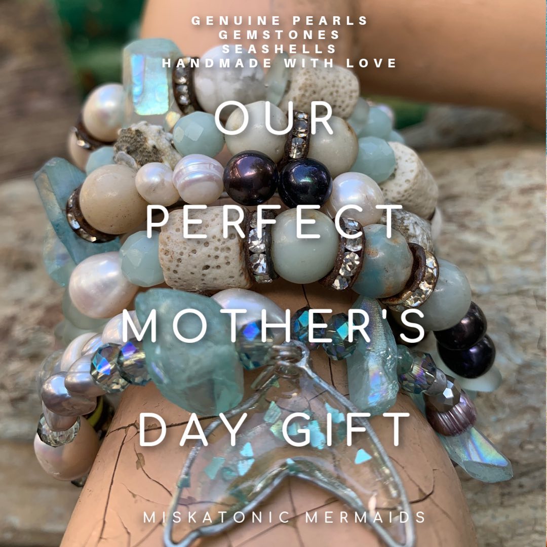 Pearls, Gemstones, Seashells…Our Perfect Mother’s Day Gift @sodacitysc @miskatonicmermaids #handmade #mermaidjewelry #mermay