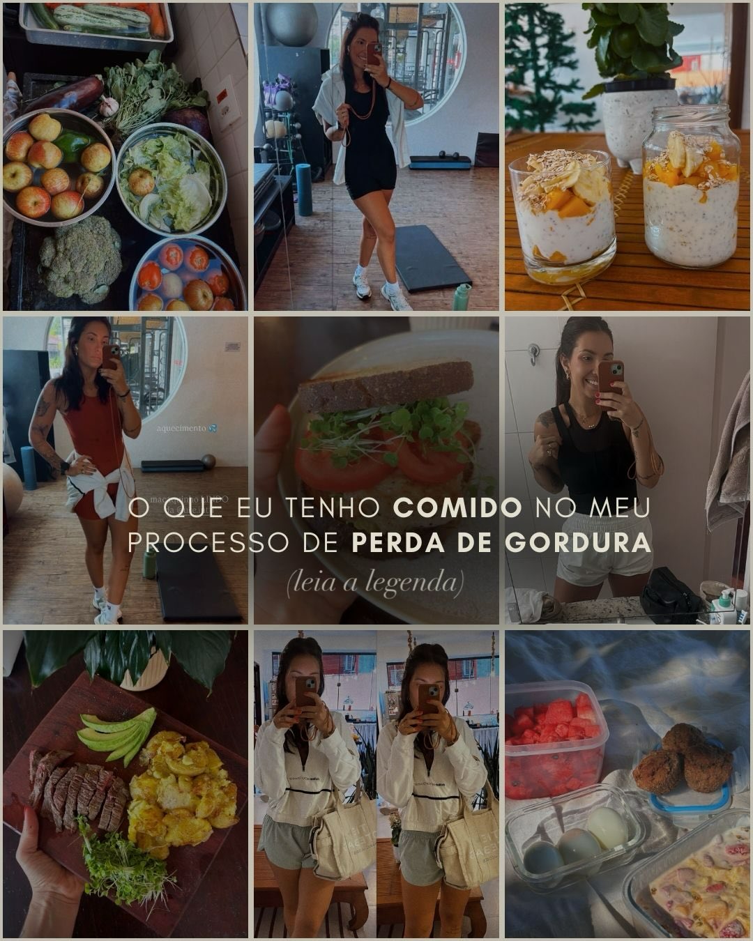 Na minha gestação, eu ganhei quase 30 kgs (!!!) - foram diversas complicações e que me levaram a uma grande recaída na compulsão alimentar.
Depois do nascimento da Elis, retomei como dava a minha rotina de treinos e de alimentação e consegui perder quase 20kgs. Mas a compulsão alimentar ainda não tinha me deixado 100%. E era exatamente o que estava me travando de alcançar o corpo que eu me sinto bem! Privação de sono e mudança brusca na vida pós maternidade podem ser bem desafiadoras.
Mas foi há 2 meses que me senti pronta pra fazer um profundo mergulho em mim. Cuidar de mim de dentro pra fora. Me conectar comigo mesma, com Deus, com universo e com meu proposito aqui.
Esse post traz algumas ideias de comidas (que é o que vcs mais me pedem 😁), mas ainda quero trazer muito mais sobre o processo interno que tem me feito TAO bem - e que tem sido meu verdadeiro suporte nessa jornada!
No mais, já foram mais de 7cm de circunferência abdominal eliminados e eu tô muito determinada a chegar no corpo mais forte e confortável que ja tive na vida :)
