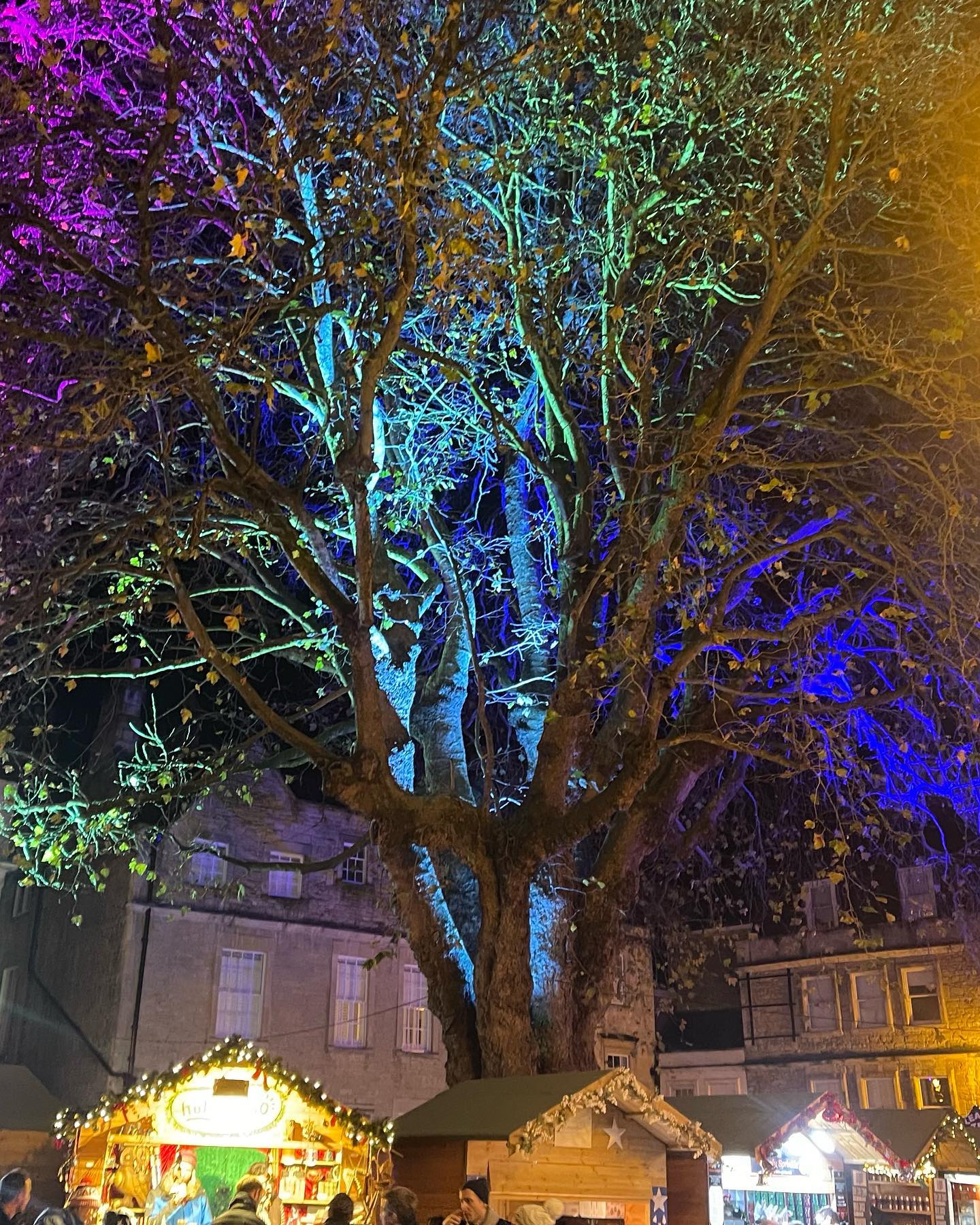 Bath Christmas Market in full swing. Abbey Green buzzing