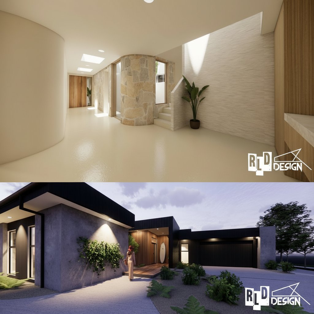 Where lifestyle meets thoughtful design, inside and out.
Discover how curated details shape spaces you’ll love coming home to. From sunlit hallways to a welcoming evening entrance, every element is designed for your way of living. 🌿
Ready to see your dream home in 3D? Book your consult today and let’s make it real. 🏡
#GeelongHomes #SurfCoastDesign #LifestyleArchitecture #HomeVisualisation #ModernLiving #RLDDesign #DesignYourWay #LocalDesignExpert