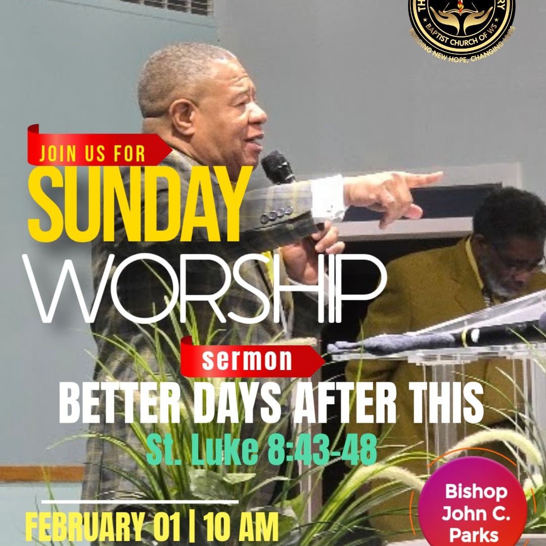 CITY OF HOPE AT NEW HOPE
We hope you will join us for this revelatory word: Better Days After This!
CITY OF HOPE
1201 New Hope Lane, Winston Salem, NC 27105
Bishop John C. Parks