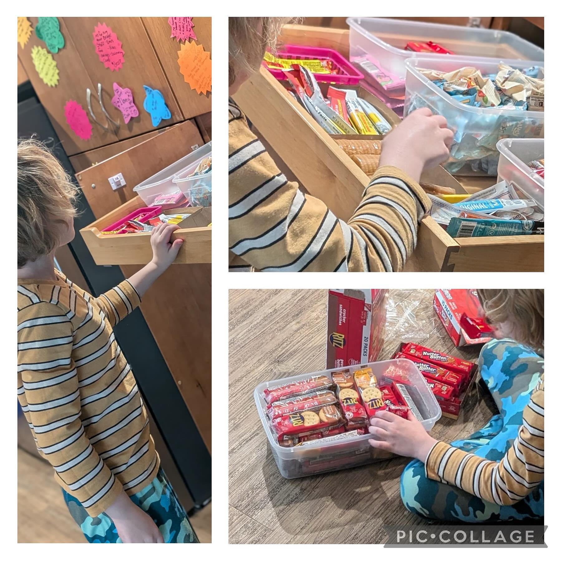 Seven-year-old W helped bring in the groceries and spent time organizing…not to earn anything…just because he wanted to help. He was so proud of the good job he did.
We are so proud of him as well.
It is such a gift to be able to see children who have been through so much still holding on to their values, character and integrity…to see them still wanting to do good in the world and able to be proud of themselves when they do.
What a gift you’ve given, W…to yourself and all of us watching⭐️
#values
#integrity
#character
#fostercare
#traumacare
#helpinghands