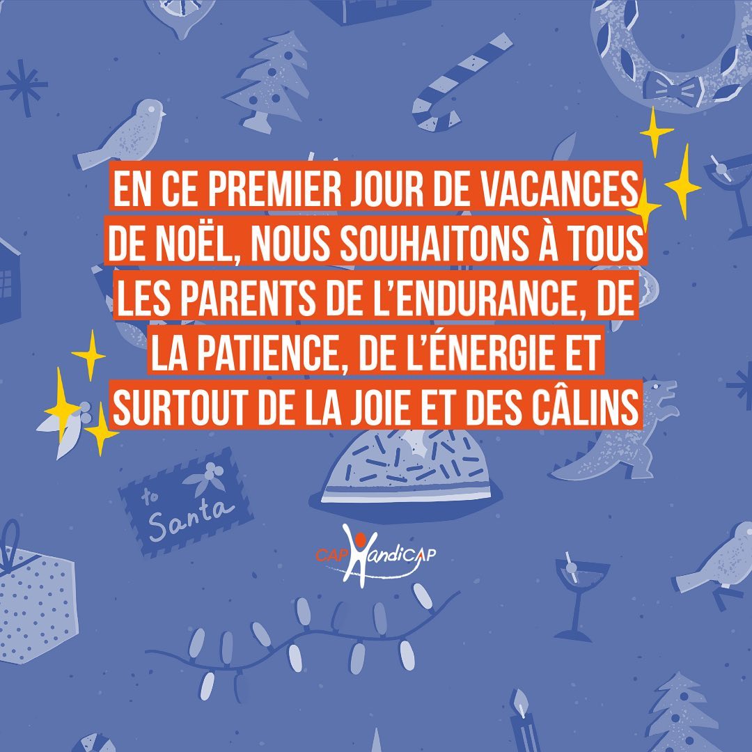 Chez Cap Handi Cap, nous avons bien conscience des enjeux lors des vacances scolaires pour les familles extra ordinaires. Alors nous tenions à vous rappeler de bien profiter de cette période avec les vÎtres pour créer de merveilleux souvenirs pour tous.
.
.
.
#noel #vacancesscolaires #handicap #autisme #autismawareness #famille