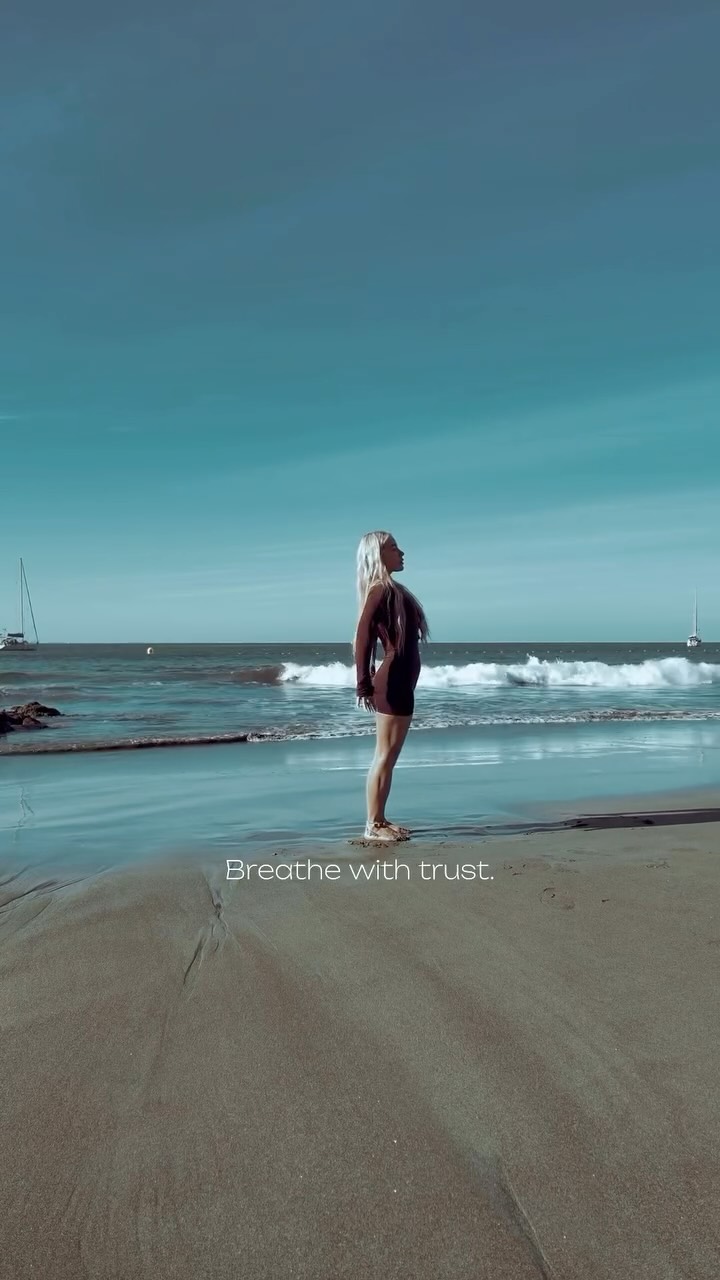 Breathe with trust.
