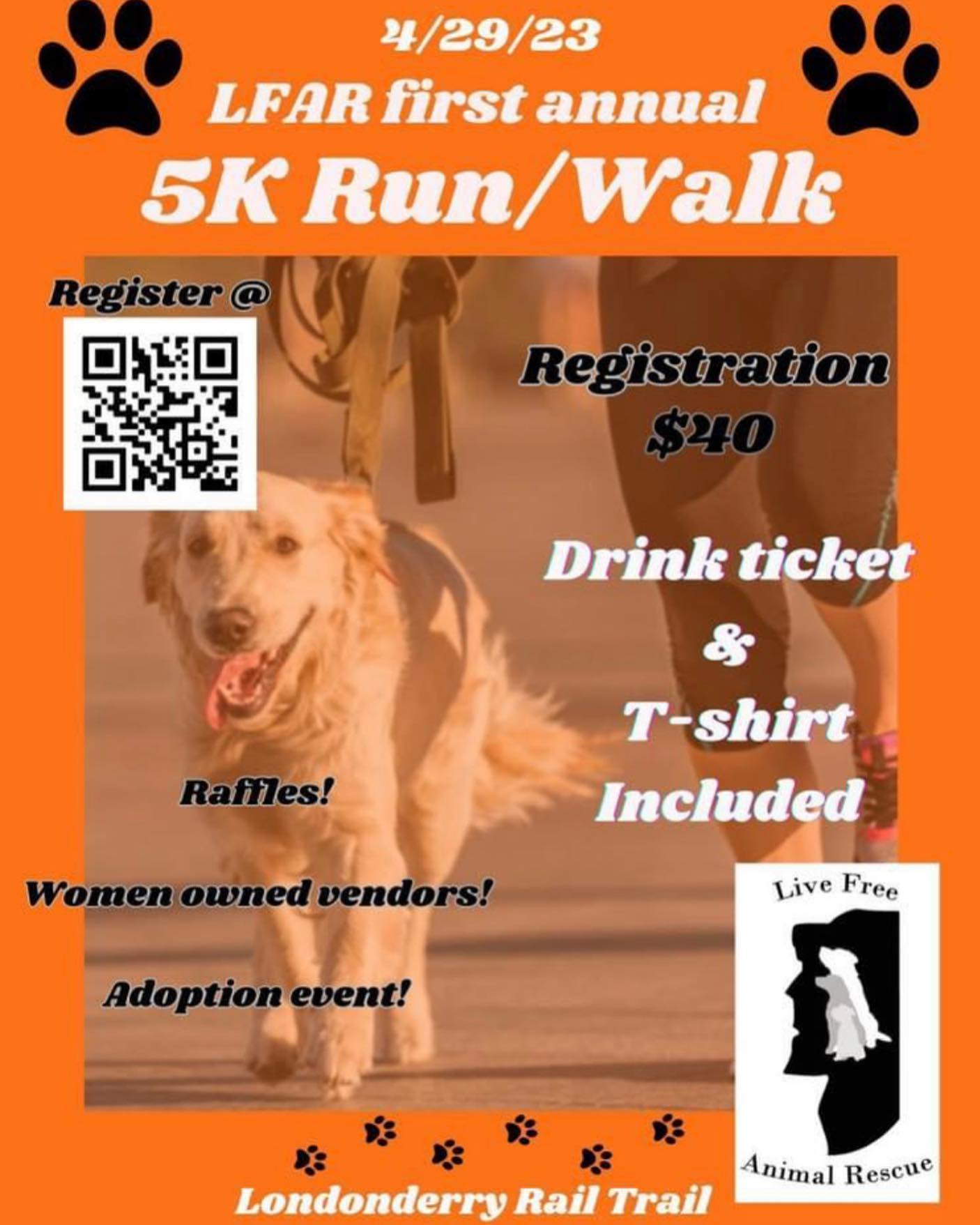 Join us today to support an amazing local dog rescue!
5k walk or run starts at 9am. Stop by to see us pre or post race for some free mini treatments.
#physicaltherapy #staymobile #stayactive #movementismedicine #manchesternh