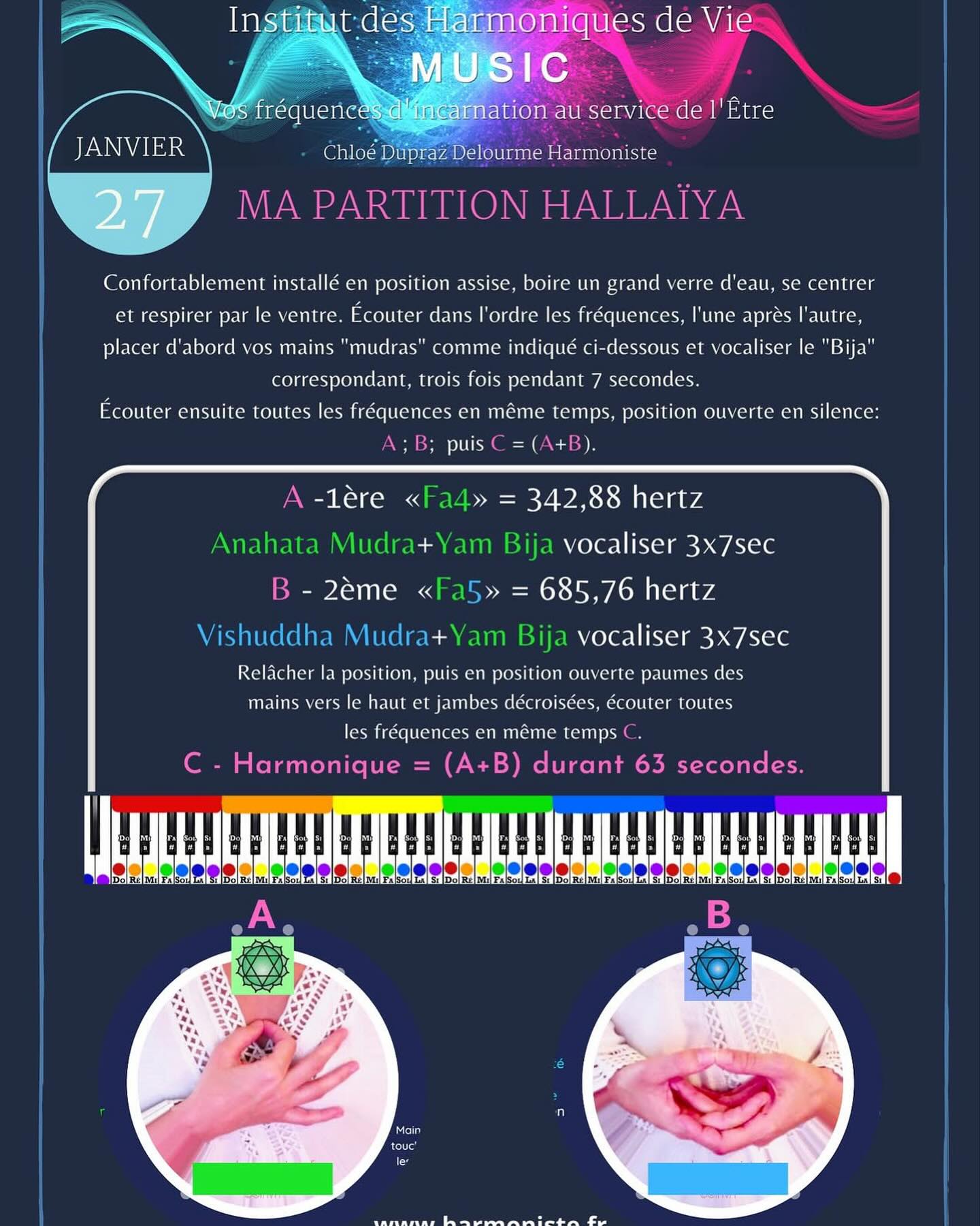 27 janvier : FA4 & FA5, amour et justesse de clarté d’expression.
Demain ^^_
Demain ce qui est rare et à noter justement, est que nous serons deux notes deux octaves qui se suivent.
FA4 & FA5. 🎵
Les mêmes octaves, mais la verticalité nous arrive par le FA.
Amour justesse à déposer, stabilité, harmonie, et volonté de combiner les différents aspects de nos vies de manière définitivement plus cohérente.
La volonté d’appliquer ce qui se sera joué en ce 26 janvier, dans la matière à partir de ce 27 janvier comme un appel, un moment propice à la mise en lumière, la mise en pratique.
Les changements se préparent, ils sont évidents et simples.
Ils agissent déjà à travers nous, notre corps, nos habitudes, tout se lance, s’élance en soi, en nous.
Le FA4, est une note d’amour, sur l’octave de l’amour. Suite en commentaire .