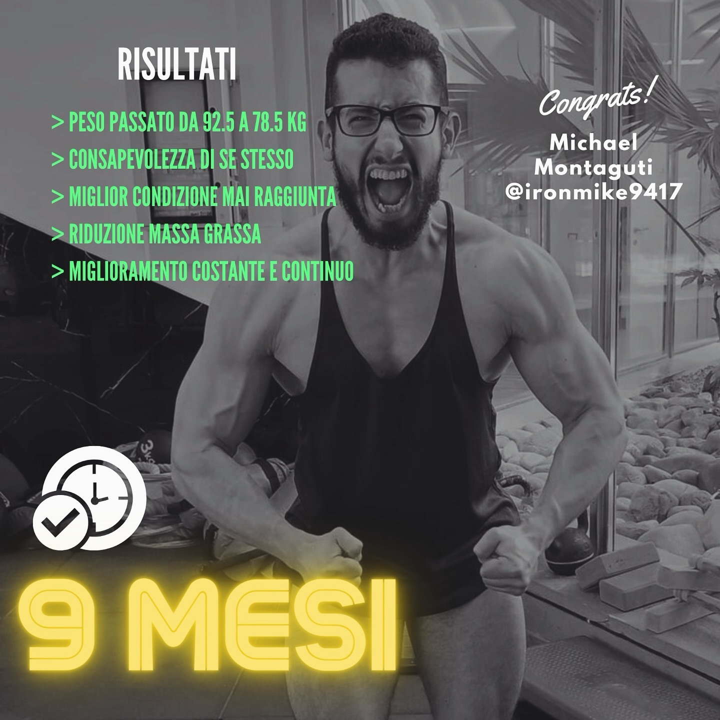 Oggi voglio condividere con voi l’incredibile risultato raggiunto da Michael! 💪🏼💪🏼
Mike è sempre stato un vero atleta: appassionato, preciso, colto e inarrestabile.
Quando si è rivolto per la prima volta a me l’ha fatto con un obbiettivo ben chiaro: superare ogni suo limite e raggiungere la miglior condizione che abbia mai avuto.
Direi che i dati parlano chiaro.
Risultati raggiunti:
🌟 - 14 Kg sulla bilancia;
🌟 Massa grassa ridotta ai minimi storici;
🌟 Massa magra preservata e qualità muscolare nettamente migliorata.
Oltre a questi grandi traguardi raggiunti, Mike è riuscito ad ottenere una maggiore consapevolezza del suo corpo e delle sue capacità, imparando a gestirsi correttamente e ad affrontare ogni tipo di sfida che potesse incontrare.
Abbiamo voluto raggiungere una condizione estrema e ci siamo riusciti.
Ma questo è soltanto l’inizio, e sono estremamente motivato e davvero curioso di vedere quanto ancora potremo migliorare insieme!
Congratulazioni a Michael, che dimostra ogni giorno di cosa sia capace il nostro corpo se trattato correttamente, che è un esempio per chiunque voglia fare un passo in avanti, e che è un grande atleta.
Dott. Luca Zucchelli 👨🏻⚕️💪🏼
#nutrizione #alimentazione #volontà #costanza #miglioramento #dieta #bodybuilding