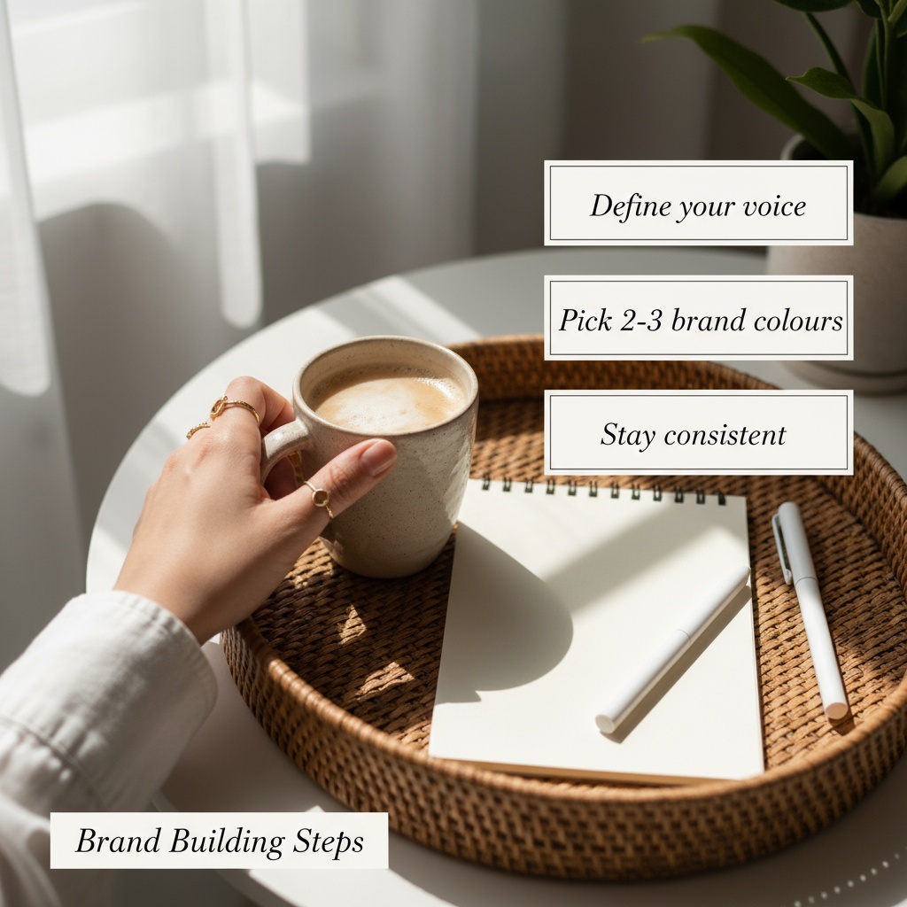 Brand clarity doesn’t have to be hard.
Ever stared at a blank page, wishing your brand felt as easy as your morning coffee? You’re not alone. Most local business owners feel the same.
Here’s my favourite shortcut: Define your voice. Pick 2-3 colours you love. Stay consistent. Simple, right?
Curious how this looks for your business? Message me for a free mini brand clarity worksheet. Let’s make branding feel as cozy as coffee with a friend. ☕️