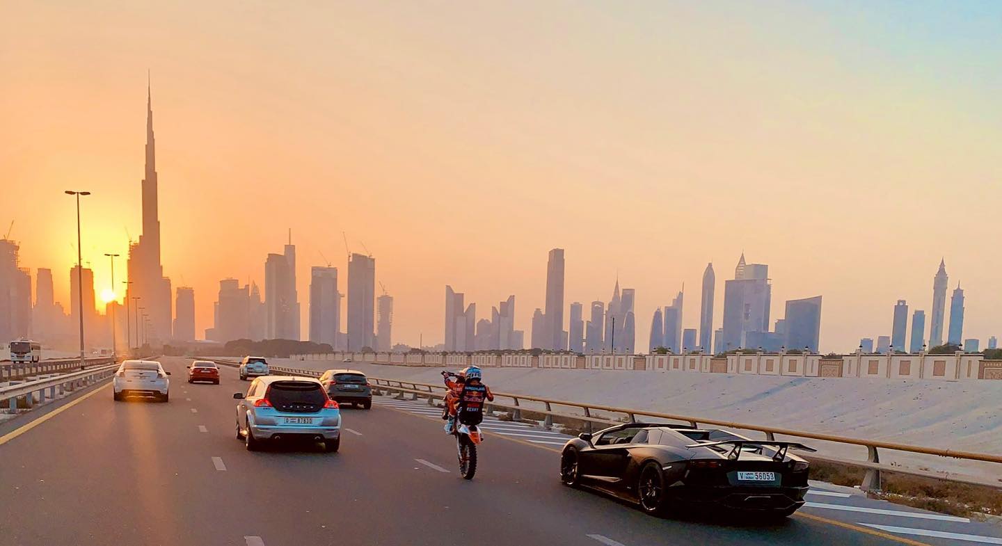 Sometimes, epic things like this happen at work.
@sundersam
Watch the full video on youtube, link in bio.👉🏻👉🏻 https://www.youtube.com/watch?v=SK1HmKDMFTE
#primeproductionsamg #filmproduction #mydubai #dubai #burjkhalifa #skyline #sunset #epic #riding #lamborghini #weeling
Photo credit: @_blacksunofficial