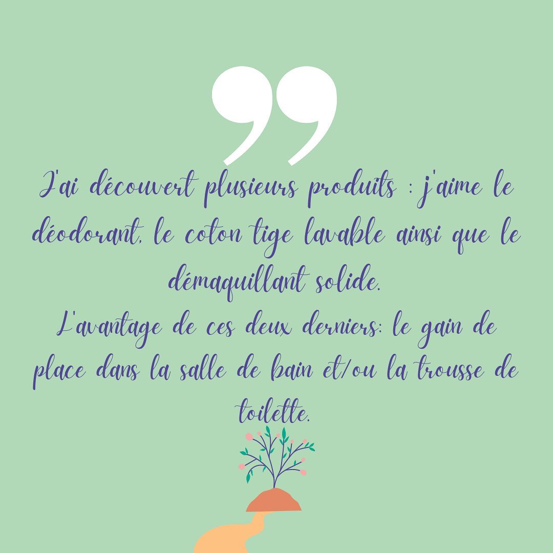Un Chemin Vert est là pour vous proposer des alternatives saines et durables aux produits conventionnels, dans votre quotidien.
Notre credo : consommer moins, consommer mieux.
En favorisant les produits solides, c’est vous faire des économies : leur durée de vie est plus longue. Par exemple, le déodorant va durer entre 4 et 6 mois, tout comme le démaquillant !
En faisant la part belle au durable, on évite les déchets et on économise sur le long terme. Le coton-tige va durer 1000 utilisations soit 6 ans environ !
Le déodorant est dispo dans la Box corps ou à composer.
Le démaquillant et le coton-tige sont dispos dans la Box visage ou à composer.
Lien direct dans la bio
🌸🌸🌸🌸🌸🌸🌸
Et vous, avez-vous des produits conventionnels que vous n’arrivez pas à remplacer en bio ? 🌱
#avisclient #uncheminvert #box #boxbio #bio #demaquillant #deo #deodorant #cotontige #durable #lavable