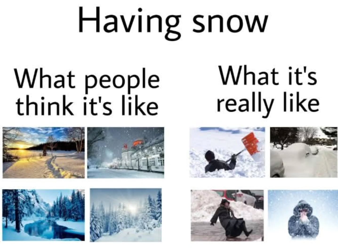 Yes, I’m from Maine. No, I do not enjoy snow. And no, I will not be “used to it by now.” ❄️💅