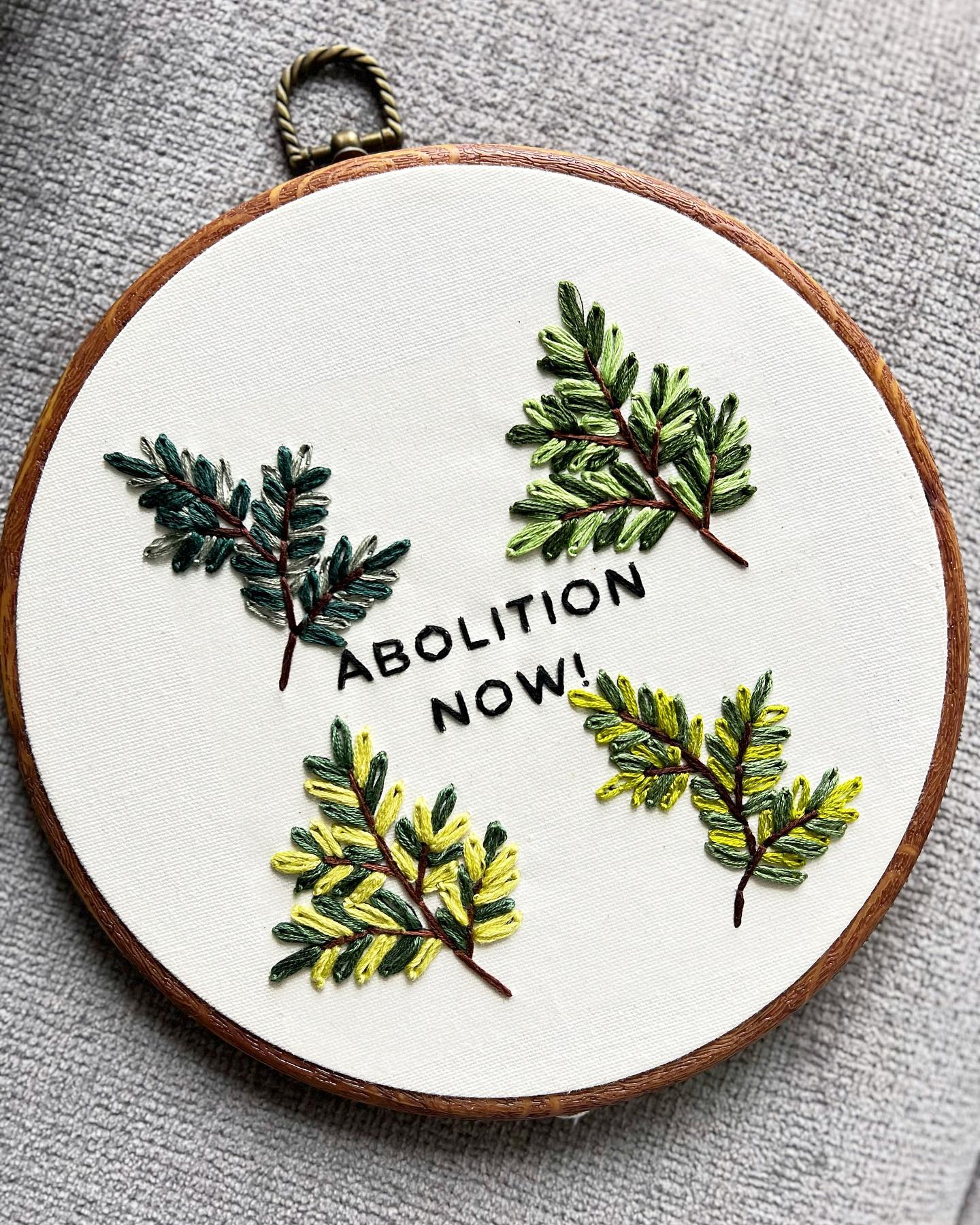 Bringing back one of most requested designs.
Abolition now! Abolish the police state, prison industrial complex, and military industrial complex.
Invest in resources for community.
10% of this purchase donated in mutual aid to people in Oakland, CA.
#Handmade #Abolition #Art #embroidery #womenofcolorowned #local #shop #decor #generart