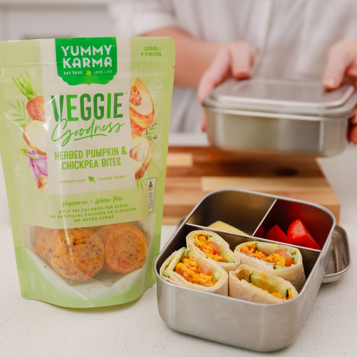 Struggling to wrap up quick, nutritious lunches for the kids on busy mornings? 🕒🍎
We've got your back with Yummy Karma Veggie Bites. Just tuck them into wraps for a wholesome, tasty lunch they'll love.
Easy, fast, and packed with nutrients—lunchtime just got a whole lot simpler!