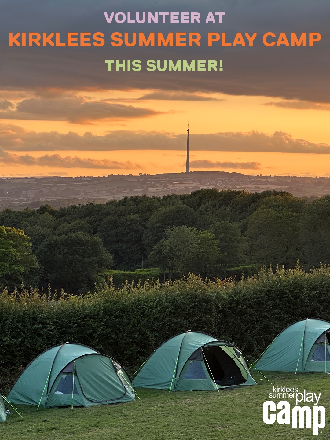 Camp 2026 needs you! 🙌
We’re on the lookout for adult volunteers and young leaders aged 16+ who love working with kids and want a summer full of adventure, learning and laughs.
Summer Camp brings together over 450 children from across Kirklees each year for six, four-day residential camps packed with outdoor fun, new friendships and confidence-building activities.
As part of our volunteer team, you’ll be working to deliver activities, support children and help make camp run smoothly. It’s busy, hands-on and incredibly rewarding.
Whether you join us for some or all of the summer, you’ll gain valuable experience and transferable skills that look great on a CV!
All training provided + travel and reasonable expenses covered.
Email inclusion@KirkleesSummerPlayCamp.com to get involved!