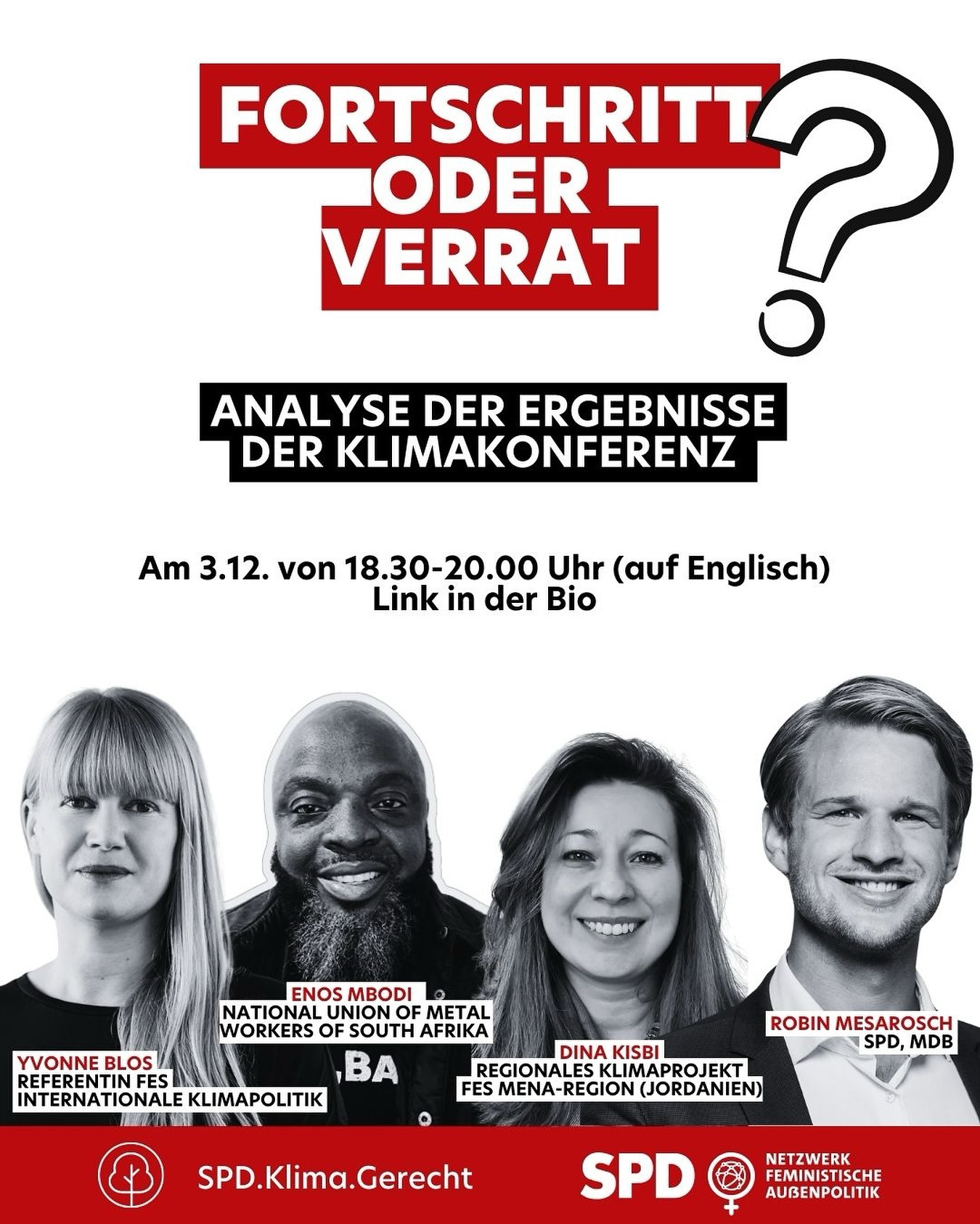 🤝 Die Klimakonferenz in Baku ist mit einer Einigung beendet worden.
🤔 Trotzdem gibt es große Uneinigkeit über das Ergebnis. Während die deutsche Sonderbeauftragte für internationale Klimapolitik von einem Paradigmenwechsel spricht, werfen Länder des Globalen Süden den Industrieländern Verrat vor
👉 wir analysieren die Ergebnisse der Konferenz in einer online Veranstaltung mit tollen Gästen und freuen uns auf euch 🙌