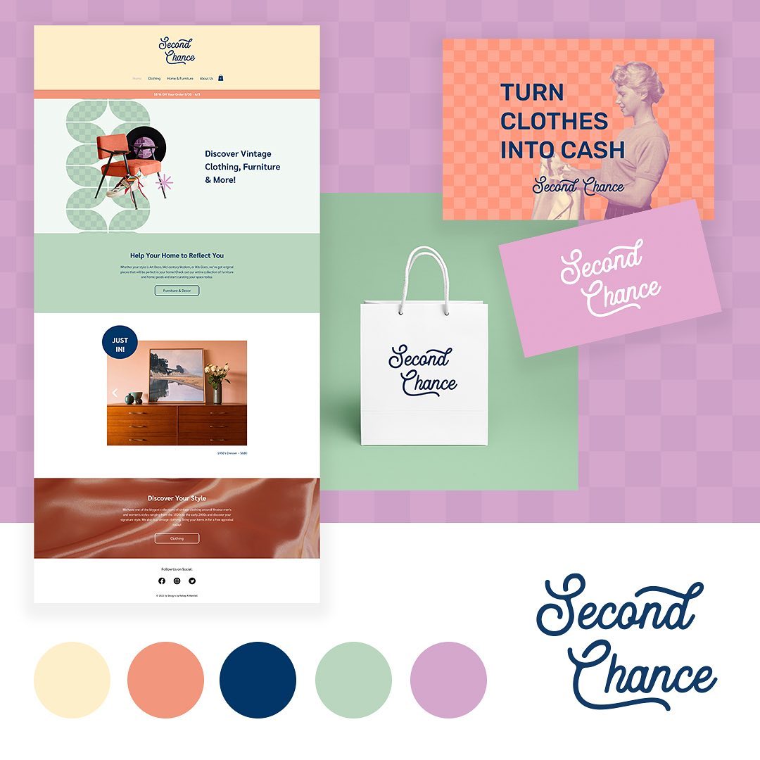 A final look at all of the brand elements for Second Chance Vintage all together.
#brandidentity #logodesigns #smallbusinessmarketing #columbusdesigners