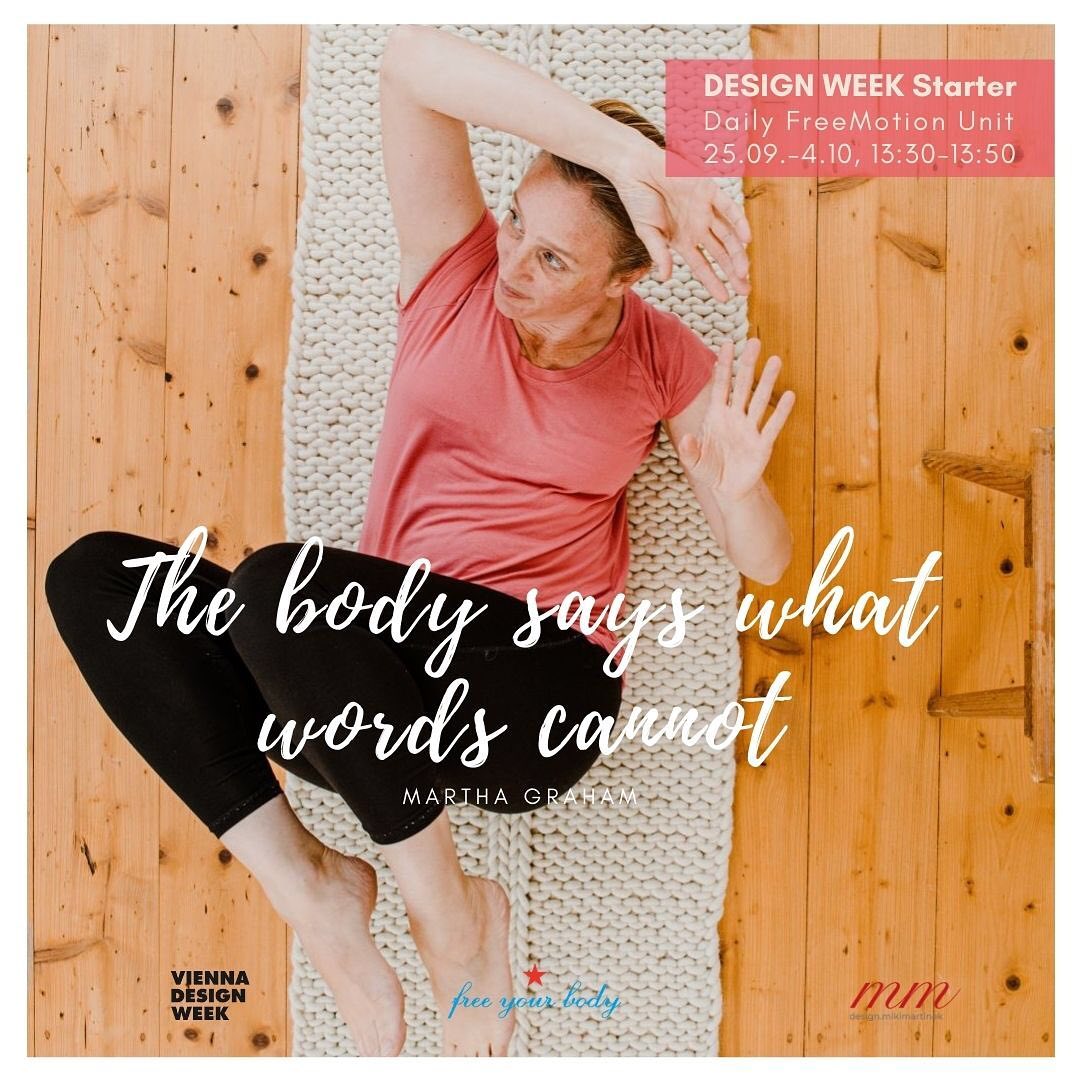 Mein Körper spricht seine eigene Sprache. Obwohl ich noch so tue als wär alles okay, hat er schon längst reagiert. Gestern mit Migräne und ich weiß genau warum - mein Hirn hatte genug von meinen 1000den Gedanken.
#viennadesignweek #freeyourbody.at #woolmooi #designmikimartinek #vdw #stoppingmovement #stoppingmovementraining #grinbergmethod