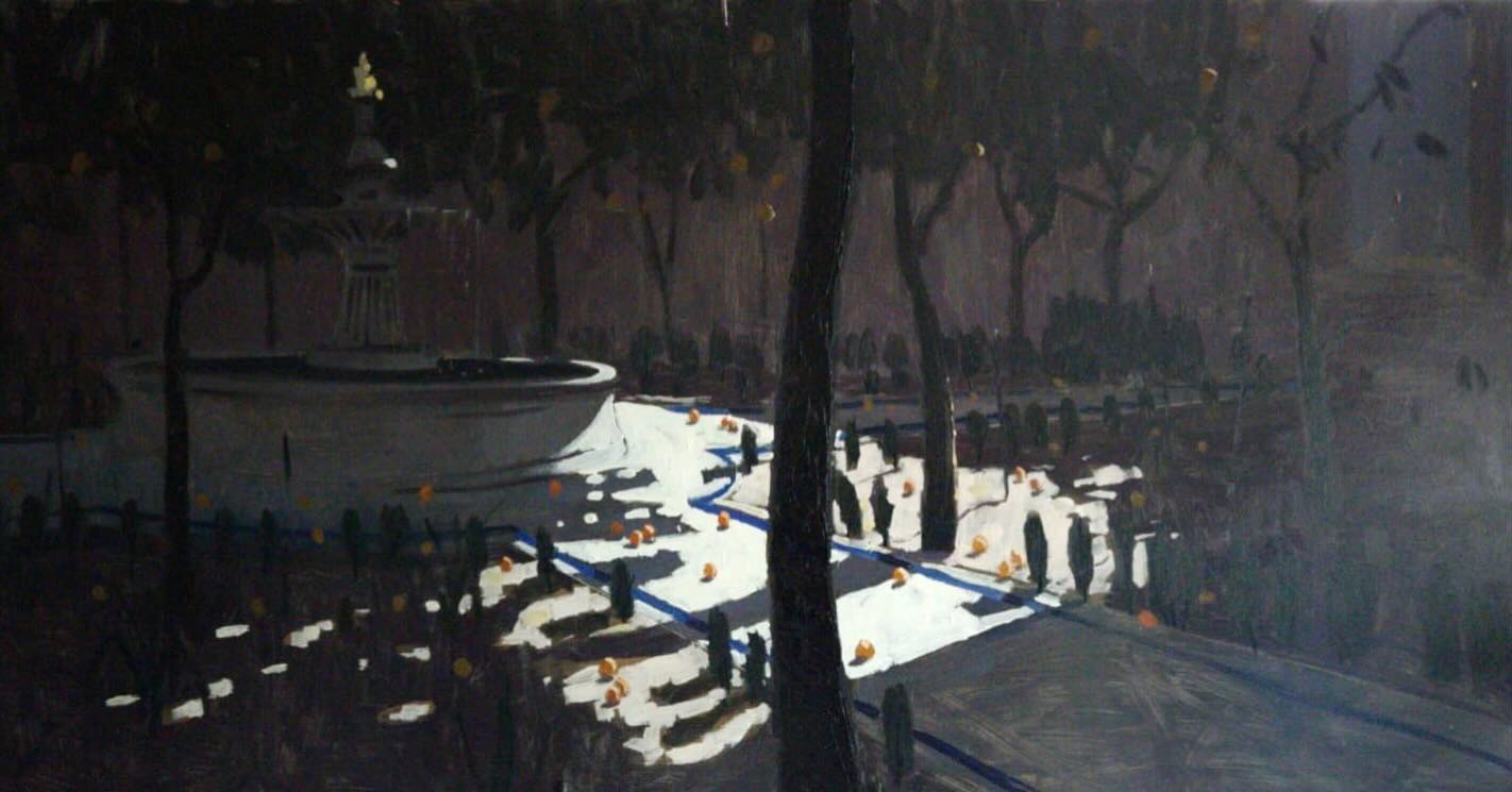 One of the charming courtyards at the Royal Alcazar gardens in Seville. I had the chance to paint here with friends last year, using a PleinAir sketch as a reference to create this larger piece. I've always been captivated by secluded interior gardens, and this was my first time attempting to capture one with paint. The contrast between the bustling streets outside and the tranquility within was inspiring, with the scent of citrus and a sense of seclusion. Even the intense Seville sun had trouble penetrating this serene space.
2 x 4ft
#alcazargarden #sevilla #sevillespain🇪🇸 #oilpainting @royalinstituteofoilpainters