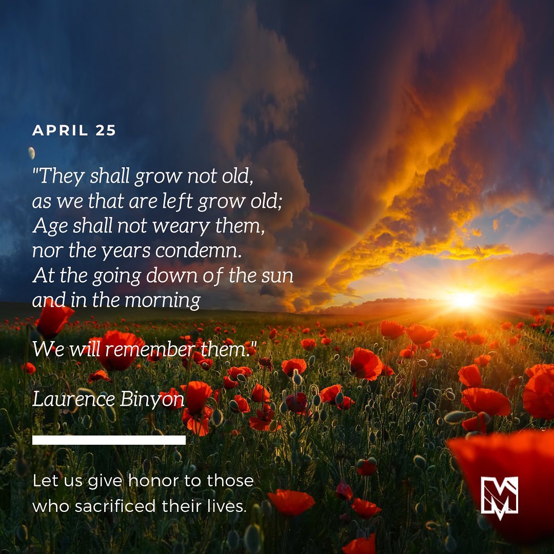 Today we give our thanks and remember the brave souls who fought for our country.
Thank you.
#rememberthem #givethanks #anzacday #anzacday2021 🇦🇺