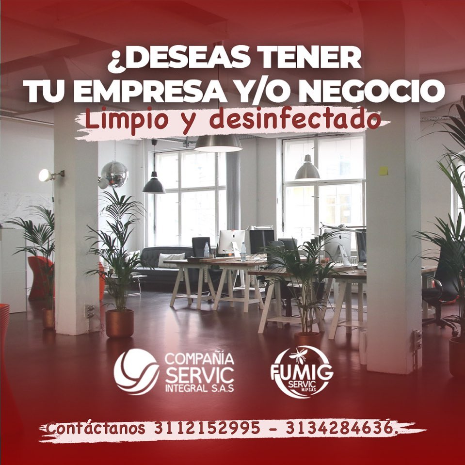 ¿Deseas tener tu empresa y/o negocio limpio y desinfectado?
Somos tu mejor aliado en servicios de aseo @companiaservic y fumigación @fumigservic
¡Contáctanos!
📲3112152995
📲3134284636
#aseoylimpieza #empresas #oficina #propiedadhorizontal #aseo #fumigacion #desinfeccion #inspeccion