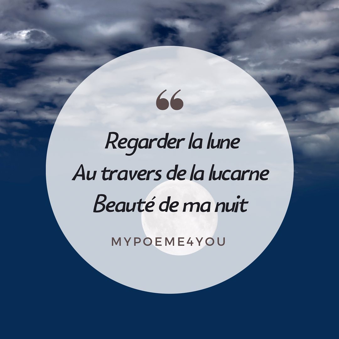 🌝Regarder la lune
Au travers de la lucarne
Beauté de ma nuit🌛
@mypoeme4you
#mypoeme4you
#mypoem4you
#poesies #poesie #poemes #poeme #haikulover #auteur #auteure #ecrits #ecriture #haijin #senryû #hesdin #writersofinstagram #auteurinstagram #authorsofinstagram #recueilhaiku #haikufrancais #basho #hesdin #lune