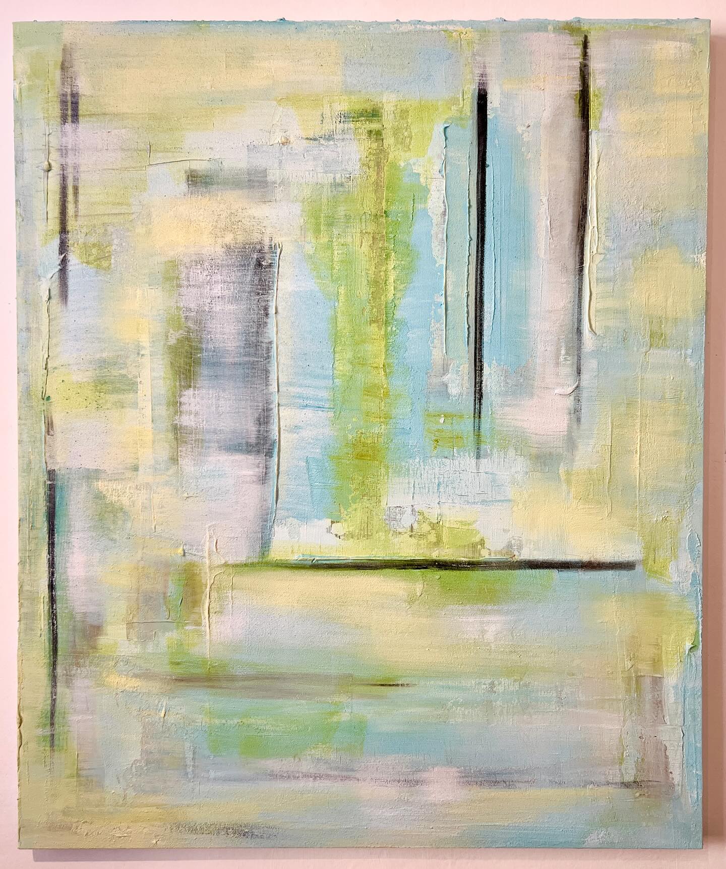 SPRING HAZE 2024 / 1200 x 1000mm / Mixed media on canvas