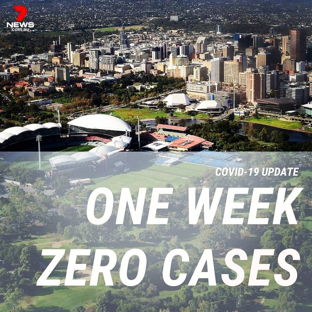 Meanwhile in Adelaide South Australia, latest update on covid 19. Congratulations!!! for following the strict covid 19 restrictions.