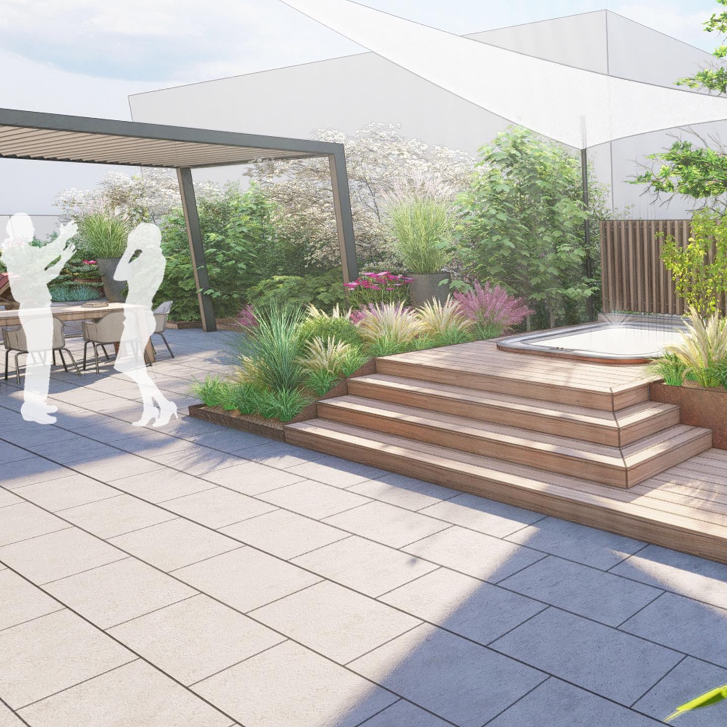 Projet d'embellissement d'une terrasse à Pully. 🌺🌸🌼
.
.
.
#bgap #begreen #landscapedesign #architecturepaysagere #terrassedesign