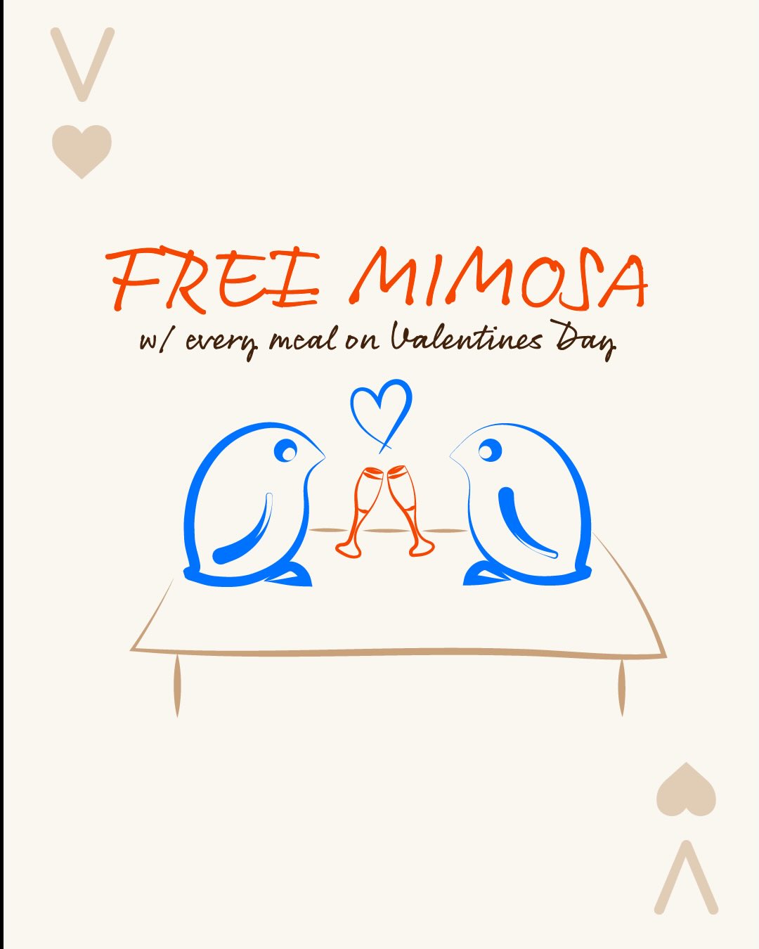VALENTINES DAY at Café Bluebird
Free mimosa with every meal, because everyone deserves bubbles!
14 February only 🥂 💙
#valentinesday❤️ #chamonix #cafebluebird #brunch #mimosa