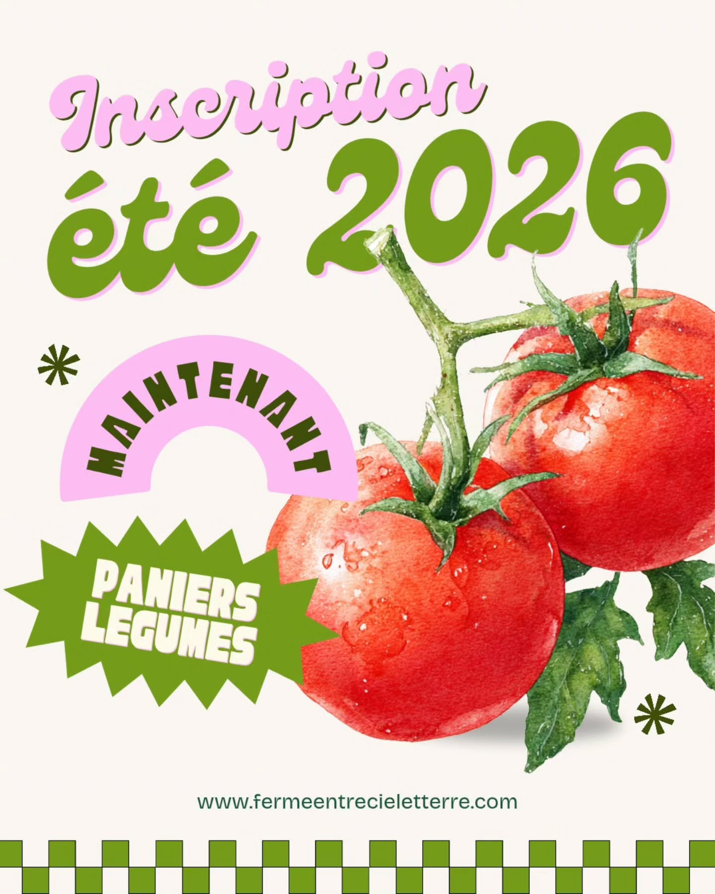 🥕 Paniers de légumes frais et locaux
Nos paniers de légumes sont composés de légumes frais de saison, cultivés à la Ferme Entre Ciel et Terre, à Sainte-Anne-des-Plaines dans les Laurentides.
Chaque panier reflète le rythme de la terre et le vrai goût du local. 🌱
➡️ Infos et abonnements via le lien en bio.
#panierdelégumes #laurentides #fermemaraichère #mangerlocal #laurentides