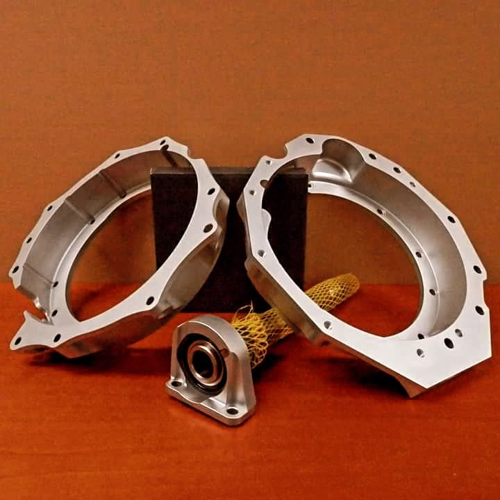 A nice little collection of adaption parts for the Sadev ST82-14 sequential gearbox: two engine to gearbox adaption plates; one for a Duratec and one for a Toyota BEAMS, as well as an intermediate bearing carrier and intermediate shaft for a Honda K20!
We develop a multitude of adaption parts for transmissions, including engine to gearbox adaption plates, intermediate shaft carriers, gearbox mounts and paddle shift or gear lever assemblies, we cover a respectable range!
If you have an enquiry or even an idea for an adaption project, please feel free to contact us, we'll always be happy to help. πβοΈ
#UK #transmission #gearbox #motorsport #aluminium #machining #PaddleShift #engineering #cnc #design #vapourblasting #competition #custommade #bespoke #adaption #actuator #pneumatic #hondak20 #duratec #toyotabeams
