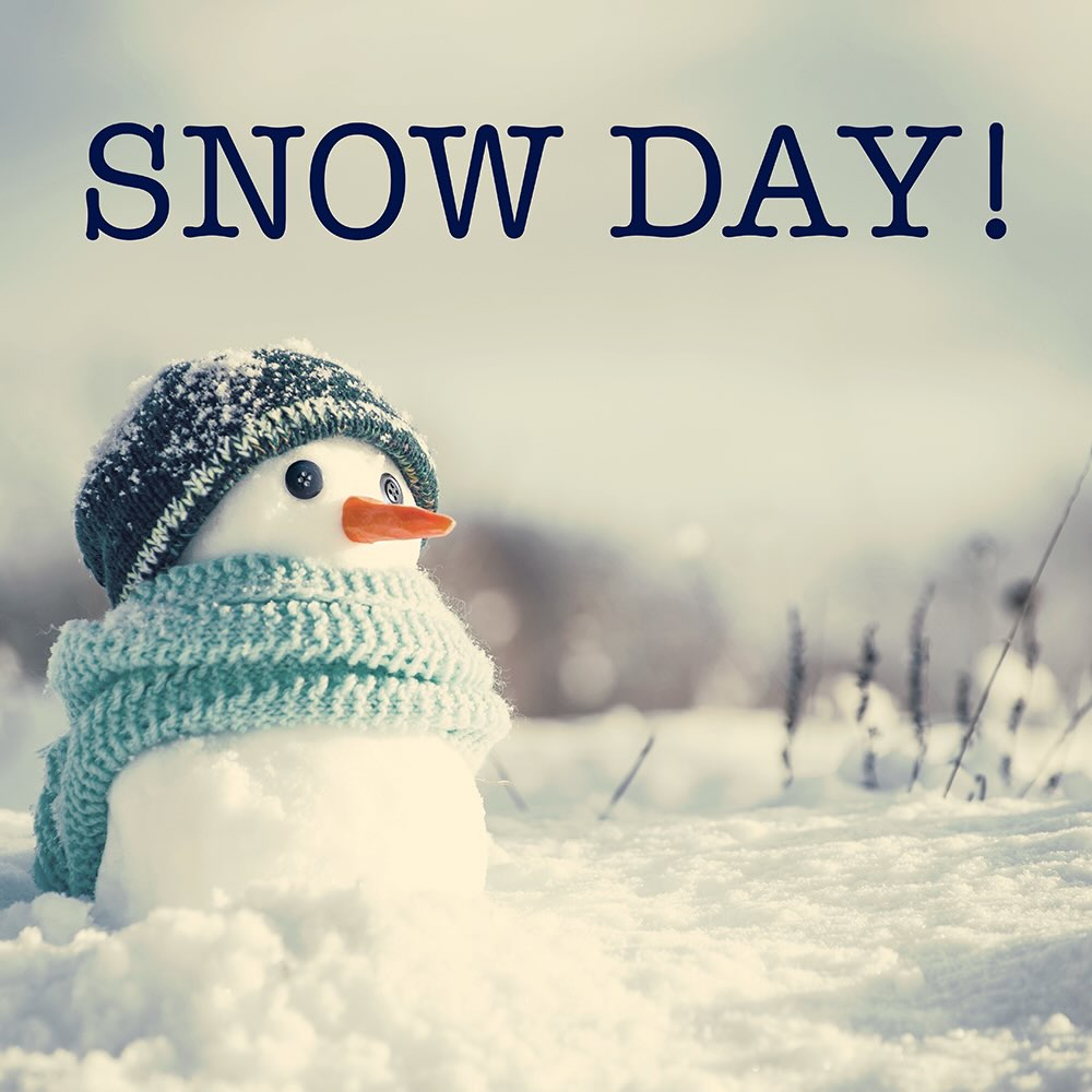We will be closed tomorrow Jan 25th due to bad weather. Be safe and enjoy your snow day!