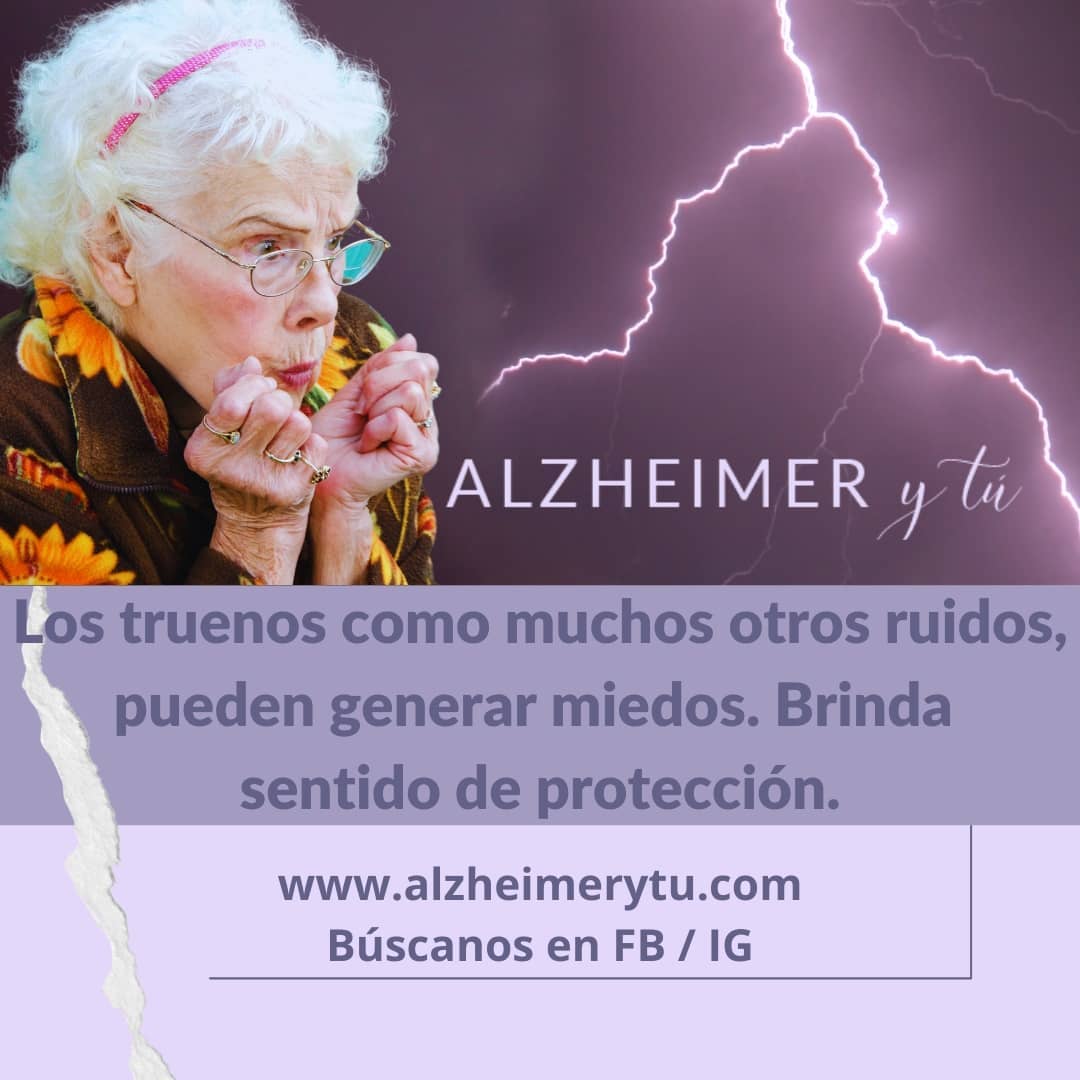 Los relámpagos y los truenos pueden incomodar y generar miedo en algunas personas.
En esta situación es importante ofrecer apoyo, no dejarles sólos, que sepan que todo estará bien. Un abrazo y un poco de música suave pudiera ayudar. Brinda sentido de protección.
#alzheimerytú #puertorico #enfermos #alzheimerawareness #alzheimerPuertoRico #apoyo_entre_latinos #latinoamerica