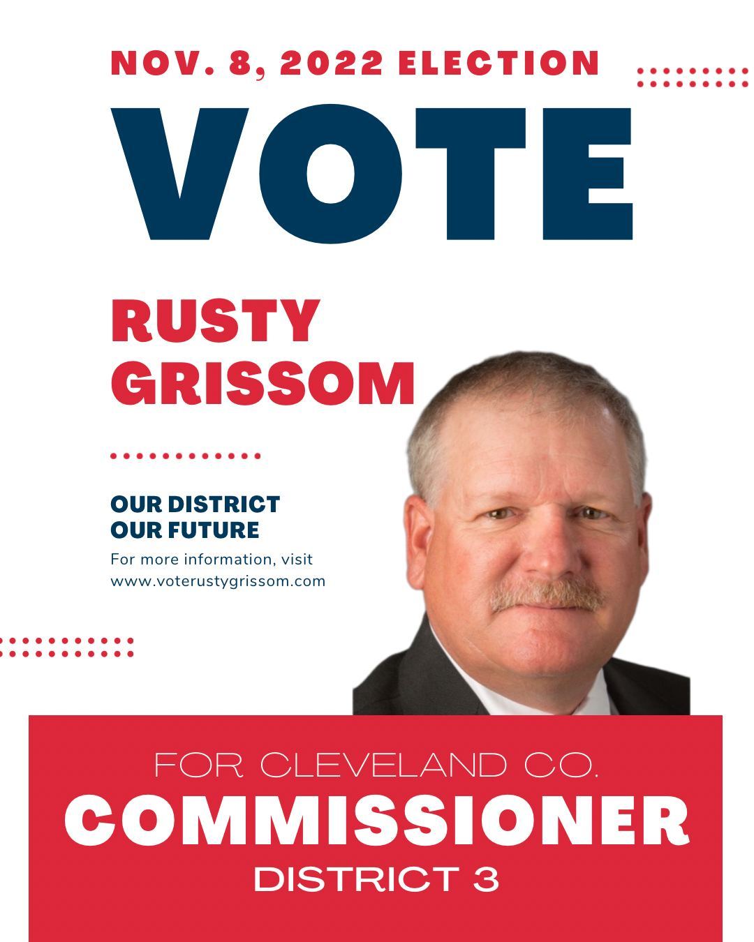 👋 While I've been a lifetime resident of Cleveland County, I've spent my life focusing on my faith, my family and my business. It's been a lifelong goal of mine to serve the community that has taught me the values of hard work, dedication, and zeal for life that its citizens' embody. With humility, I ask for your vote on November 8th!
.
.
.
Visit my website for more info! 🔗Link in bio!
📞 405-872-9584
📫 Please send contributions to:
P.O. Box 1100
Noble, OK 73068
.
.
.
#votingrights #votingday #votevotevote #votingmatters #everyvotecounts