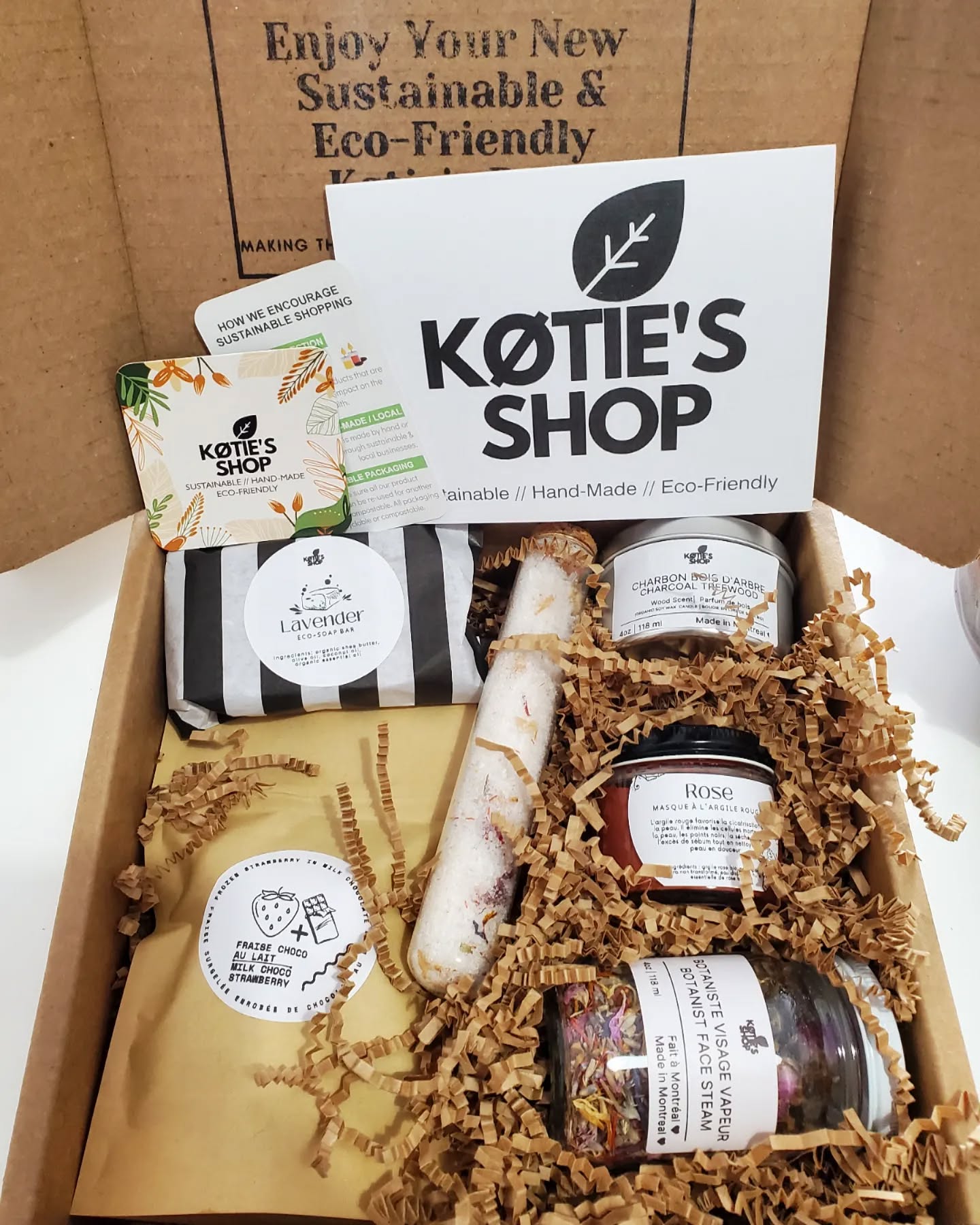 Deciding on a quality gift for a friend or loved one can be extremely time consuming.
We make sure to offer you a customized and personal gifting service with handmade, eco-friendly essential goods that appeal to everyone! Our goal is to make sure your gift selection process is stress-free.
All our paper/cardboard packaging is raw which means it decomposes in 4-6 months in a compose bin. We also only use glass and metal containers that are reusable for food or other materials since all of our ingredents are natural, organic and zero chemical. This is great for picky consumers who only want the most natural gifts.
.
.
.
.
#smallbusiness #giftideas #giftboxes #gift #montreal #mtl #love #soapmaking #soapmaker #candles