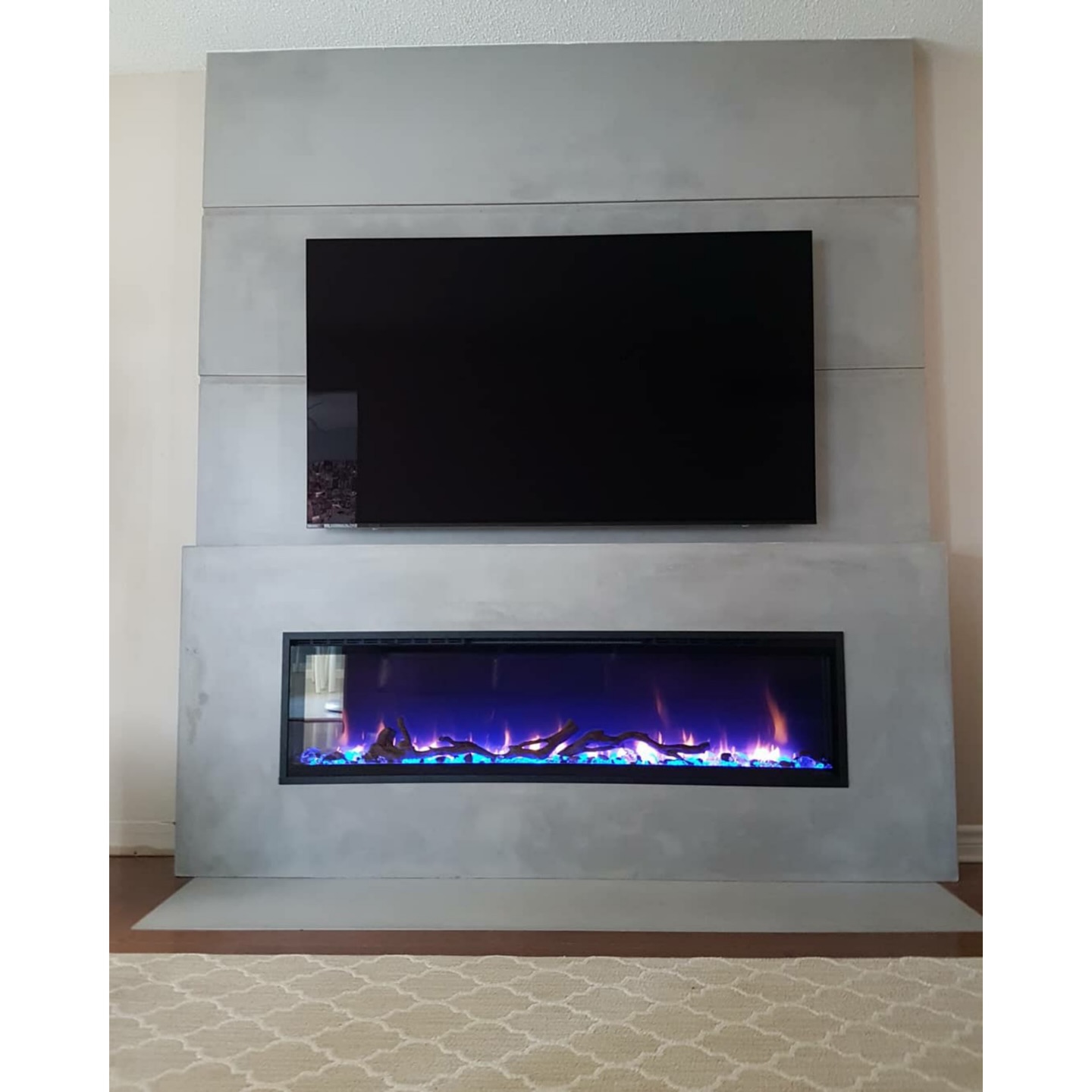 A sculptural statement in concrete 🤍
This custom fireplace surround was designed to anchor the room with clean lines, subtle texture, and timeless restraint. Cast and finished by hand, the concrete brings depth and warmth without overpowering the space—letting the fire, the glow, and the architecture do the talking.
We love how the soft, natural variations in the concrete surface catch the light throughout the day, creating a quiet sense of movement and character. Paired with a linear fireplace and integrated media, this surround balances modern minimalism with a grounded, tactile feel that will age beautifully over time.
Thoughtfully made, intentionally simple, and built to last—this is concrete at its best.
.
#TorontoInteriorDesign
#TorontoDesigners
#GTAInteriors
#CanadianInteriorDesign
#torontodesignstudio