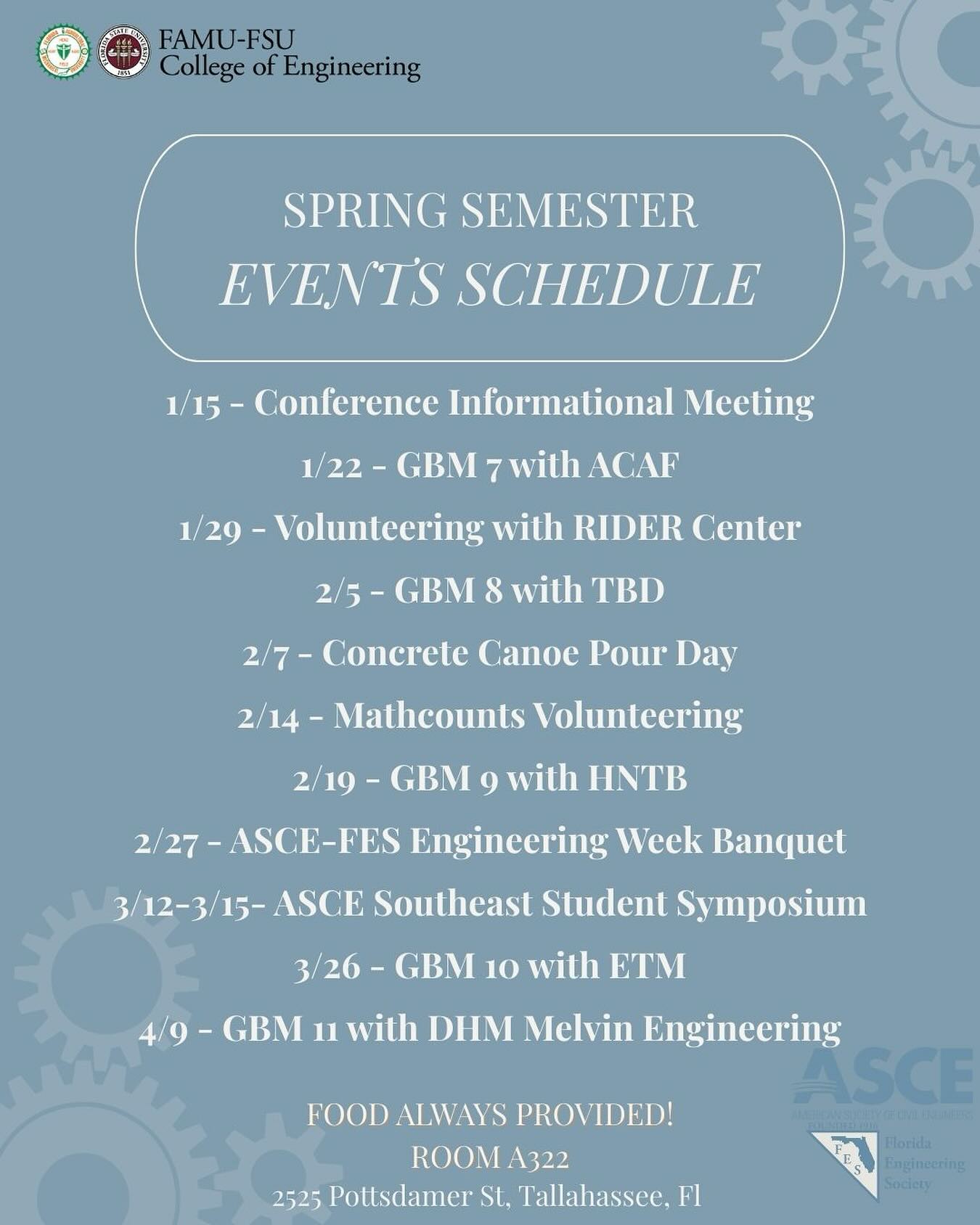 Here is our FULL EVENTS SCHEDULE for Spring 2026!
We look forward to see you all at our events this semester ⭐️⭐️⭐️