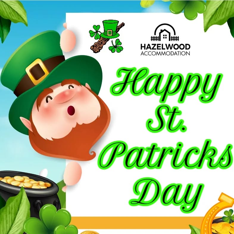 Happy Saint Patrick's Day to all our residents. Have fun & be safe. ☘️☘️🍺🍺🐍🐍
