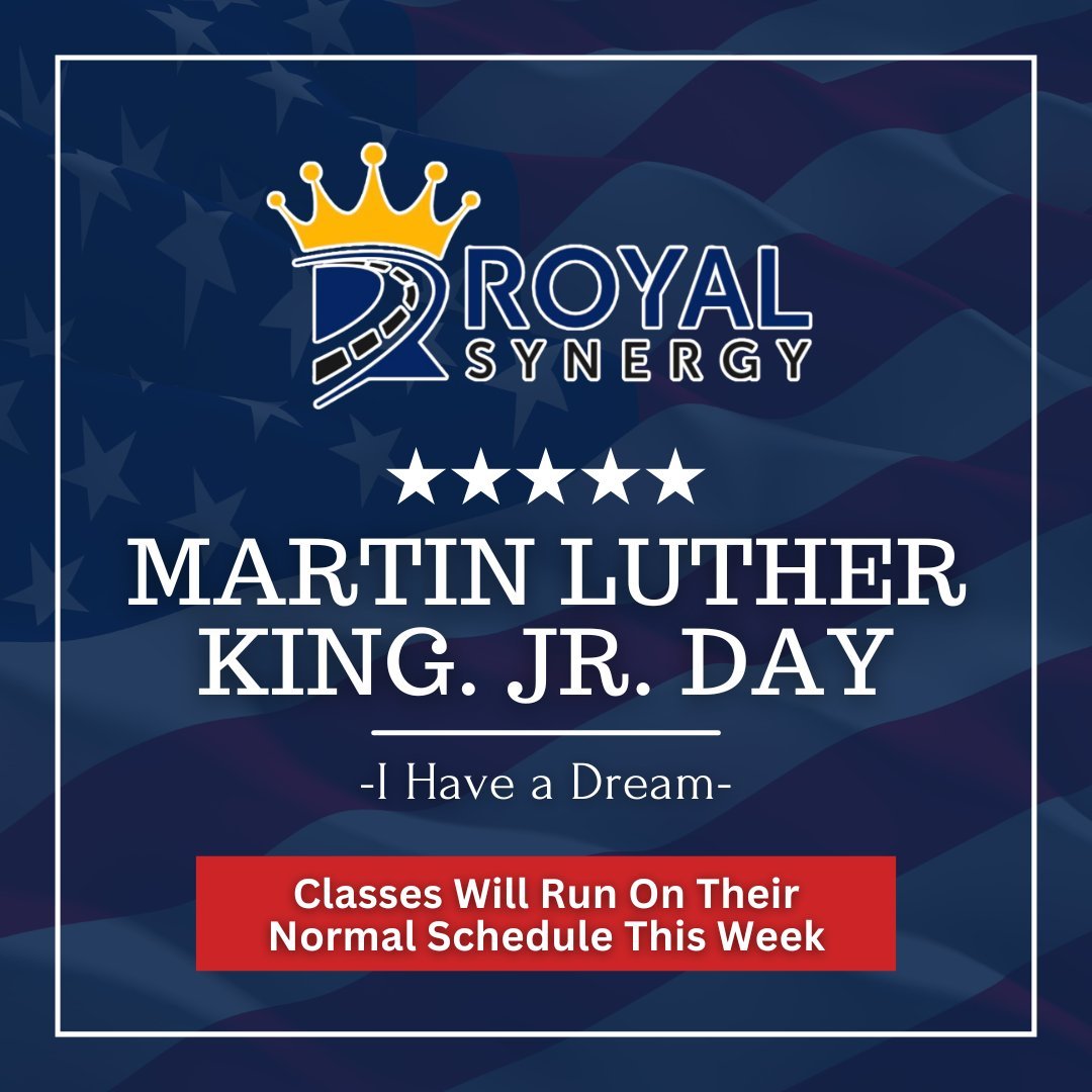 Royal Synergy Charter Buses honors the legacy of Dr. Martin Luther King Jr., whose commitment to equality and justice remains an inspiration.
•
We’re operating as usual today and ready to provide safe and reliable transportation for your needs. Get a free quote at royalsynergycharters.com and let us help you travel with ease.