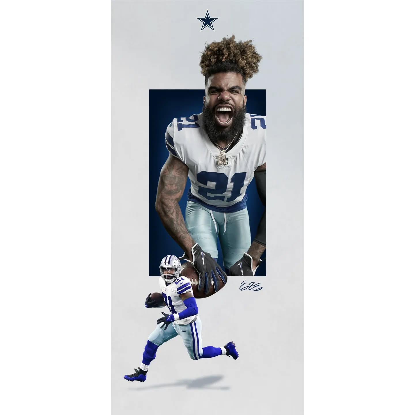 🔥 #zeke
•
•
•
#dallascowboys #graphicdesign #graphicdesigner #graphics #cowboys #cowboysnation