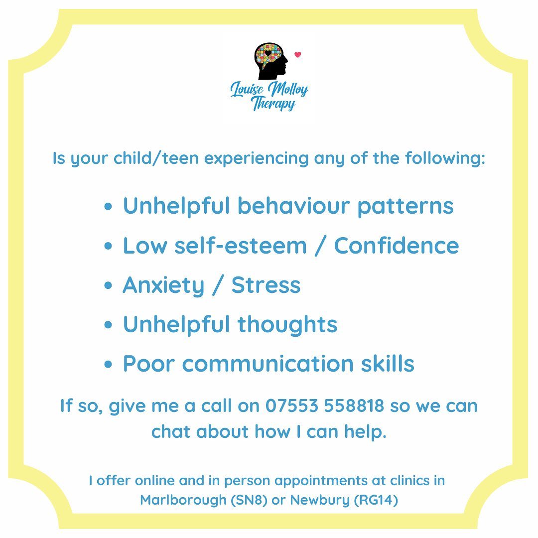 It’s tricky to know what’s the best way to help your child or young person sometimes 🤦🏼♀️ If they are experiencing any, or all, of the above 👆🏻👆🏻👆🏻give me a call ☎️so we can have a chat. Contact details in bio 😎 Sometimes starting a conversation is the best way to finding the right help for your loved ones 💡💕 #nlppractitioner #nlp4kids #childrensmentalhealth #childrensmentalhealthmatters #childtherapy #childtherapywiltshire #liveyourbestlifenow #childrenemotionalsupport #childemotionalwellbeing #anxietysupport #communicationskills #selfesteemboost #confidence