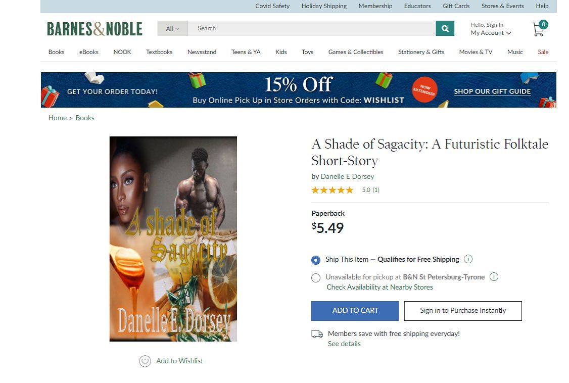After I thought for just a second that I’d never see this day. One of my books is now being distributed on Barnes & Noble. 😱😱😱😱 https://www.barnesandnoble.com/w/a-shade-of-sagacity-danelle-e-dorsey/1137601409?ean=9798681309604